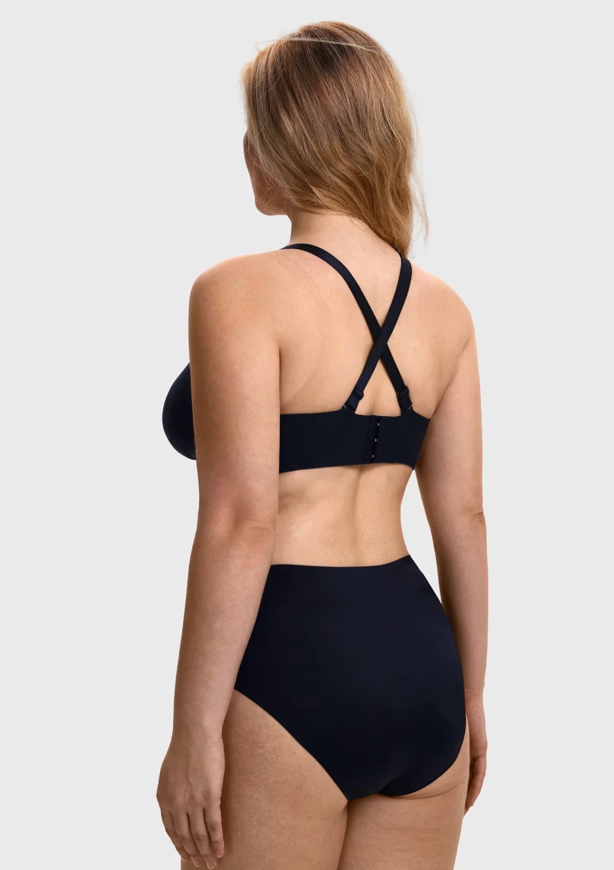 V-Neck Seamless Wireless Push Up Support Multi-way Strap Bra - HSIA