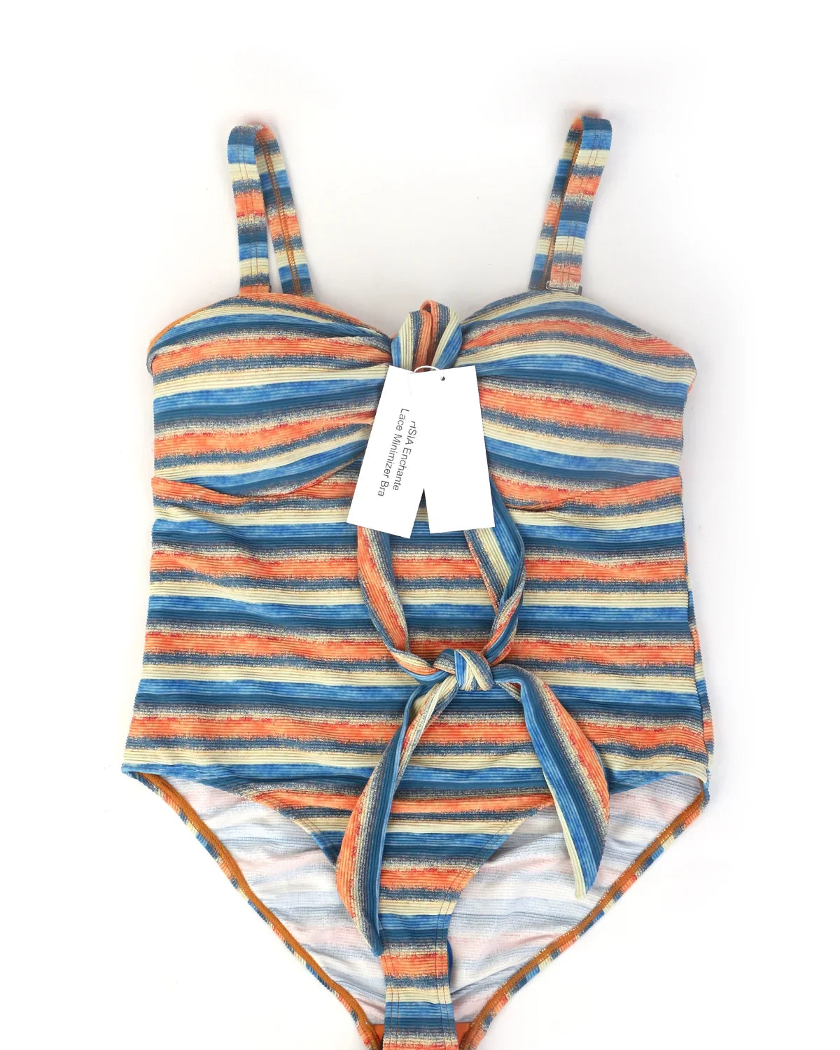 HSIA Enchante Multiway Multi-colored Striped One-piece Swimsuit - HSIA