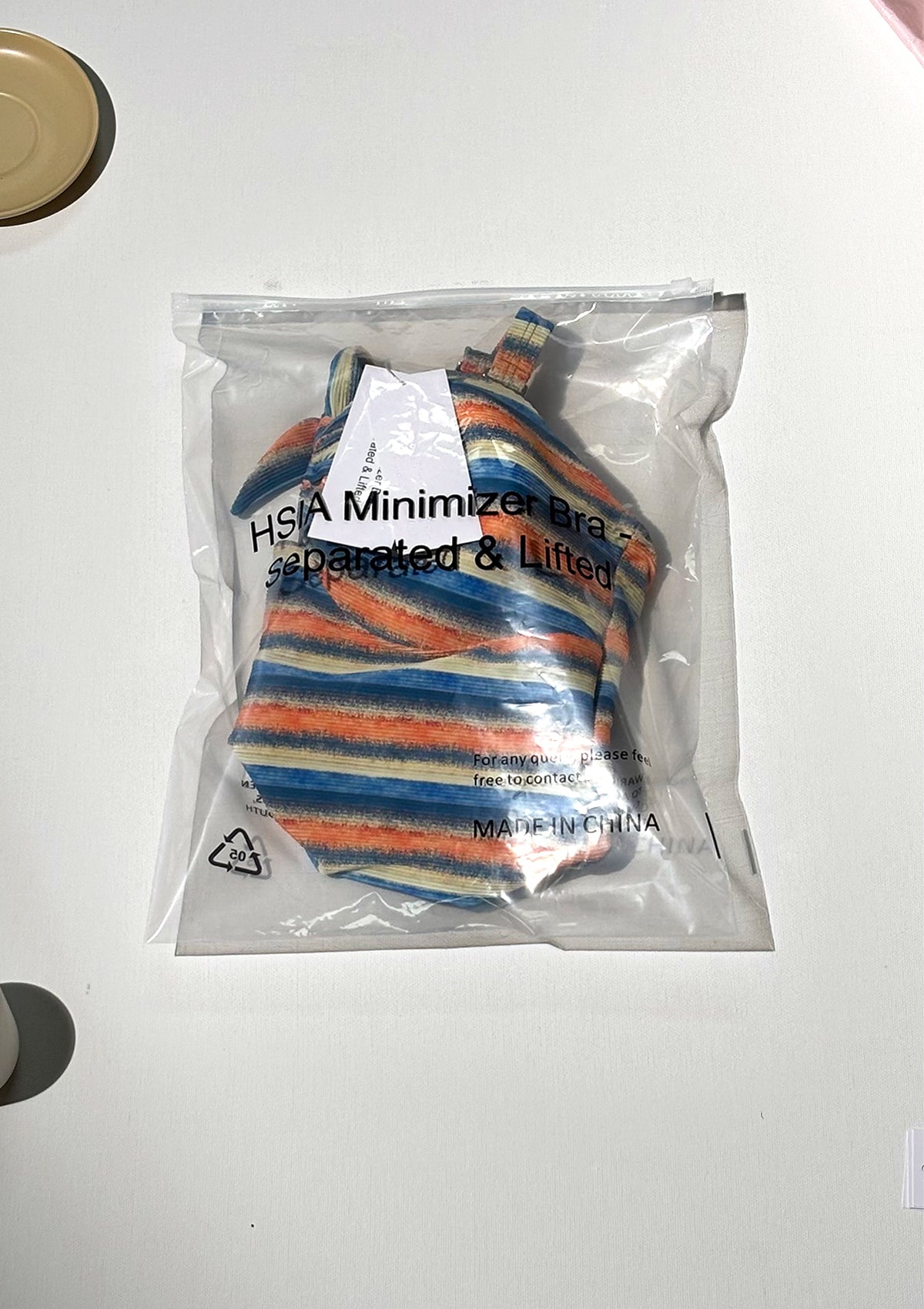 HSIA Minimizer – Separated & Lifted Multiway Multi-colored Striped One-piece Swimsuit - HSIA