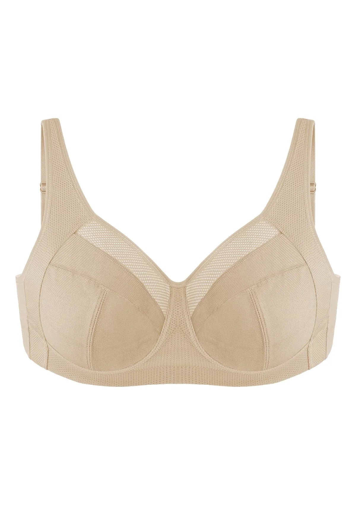 AiryComfort Full Coverage Unlined WireFree Minimizer Bra - HSIA