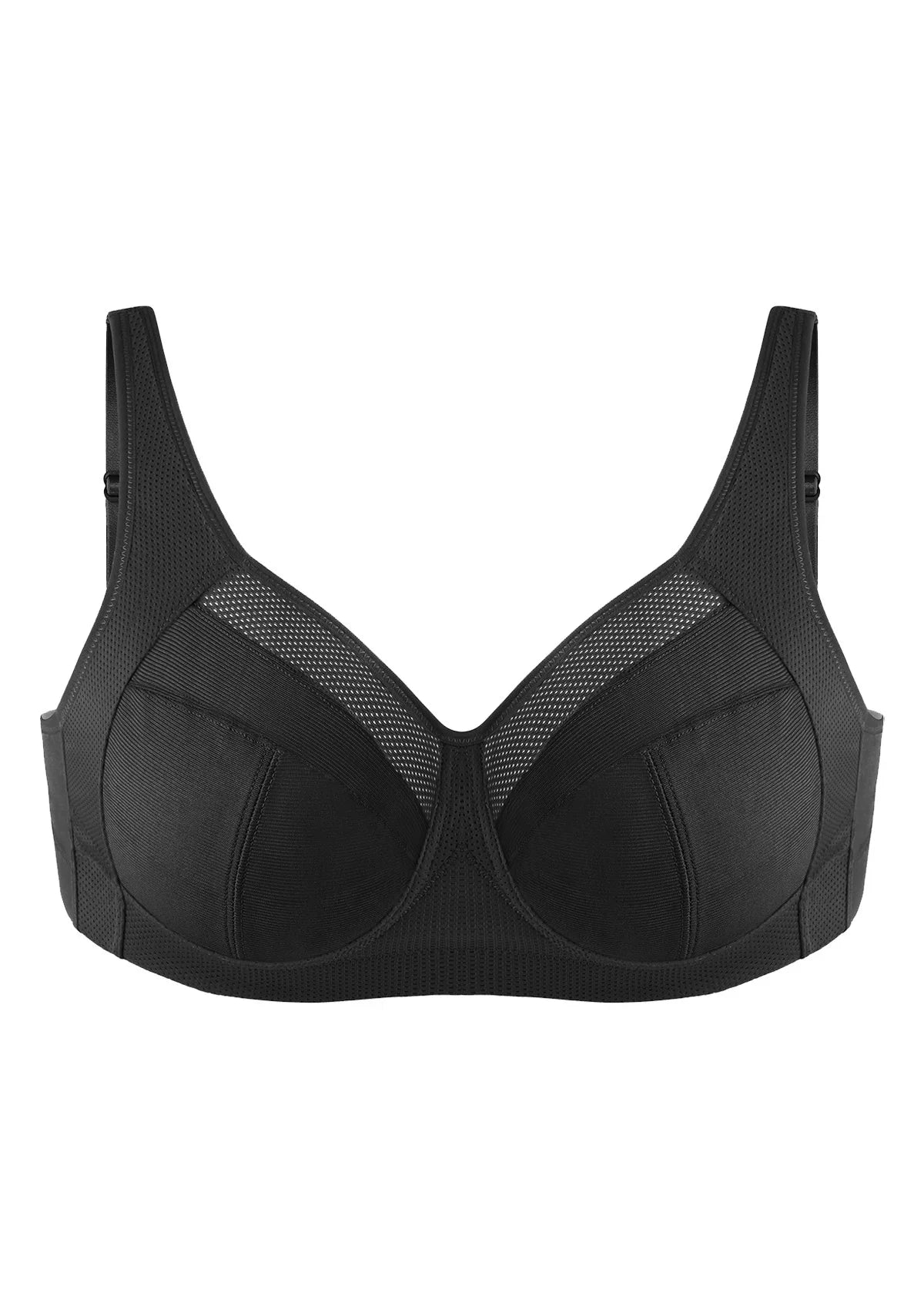 AiryComfort Full Coverage Unpadded WireFree Minimizer Bra - HSIA