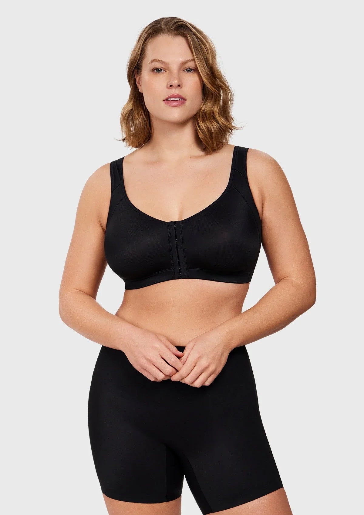 AlignFit Front Closure Posture Corrector Wireless Minimizer Full Coverage Bra - HSIA