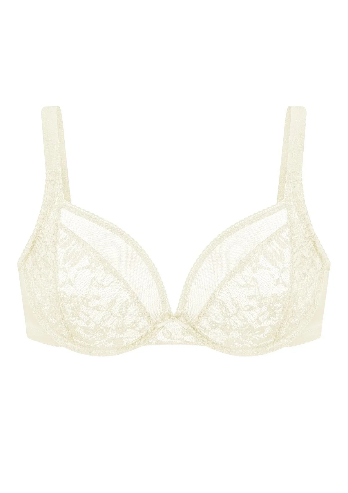 Azalea Champagne Lace Unlined Underwire Bra Set - HSIA