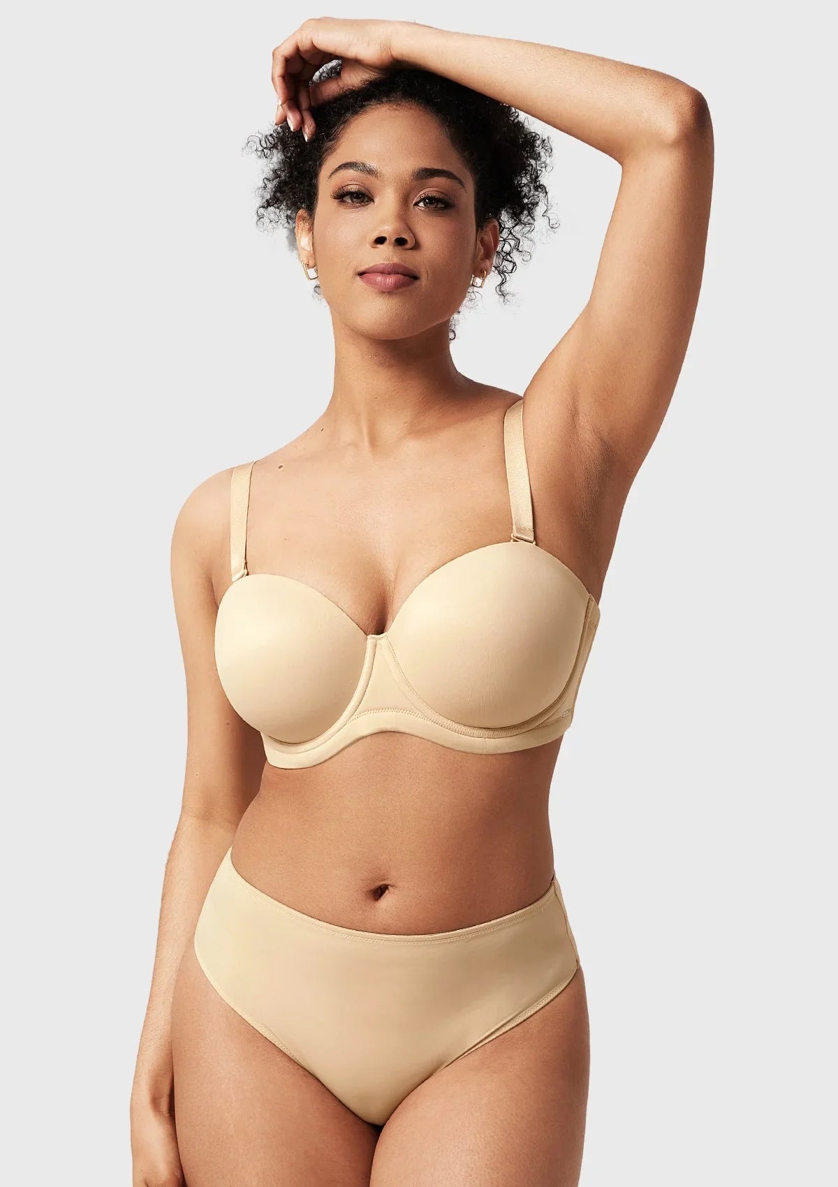 Classic Comfort Multiway Lightly Padded Underwire Strapless Bra - HSIA