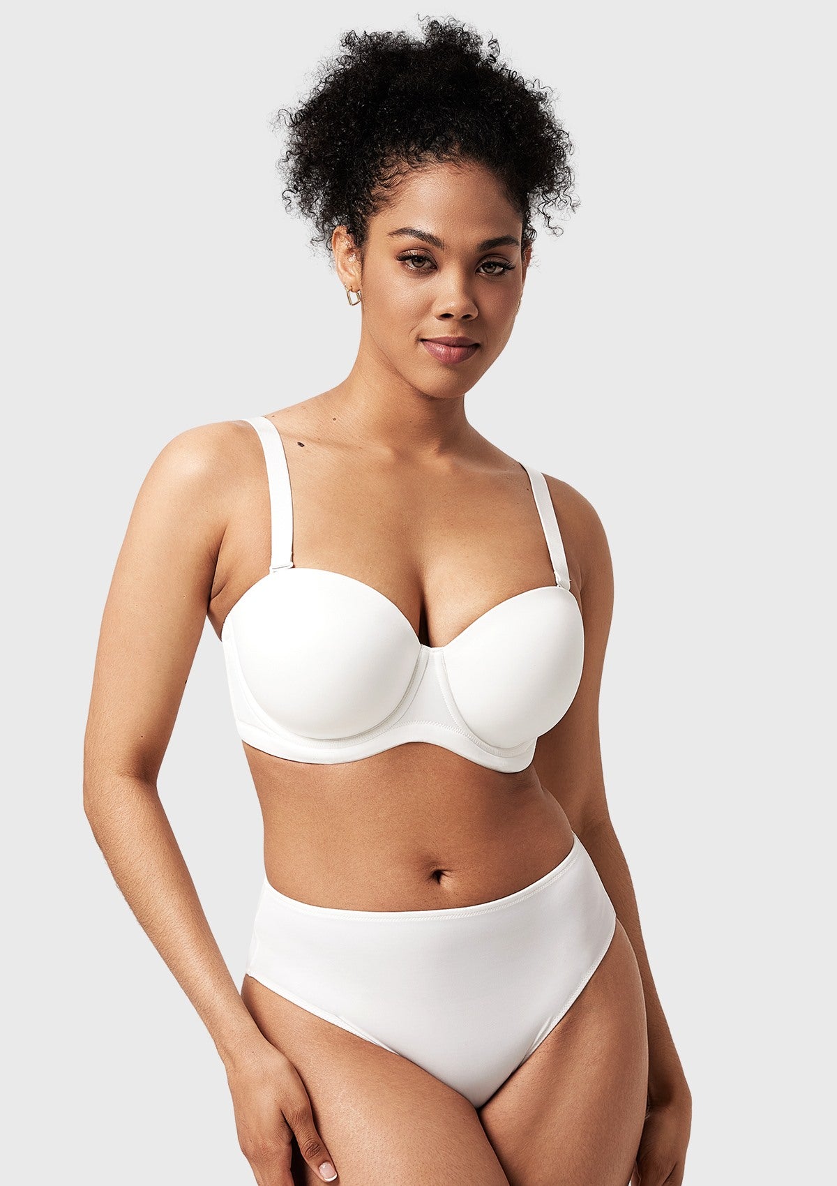 Classic Comfort Multiway Lightly Padded Underwire Strapless Bra - HSIA