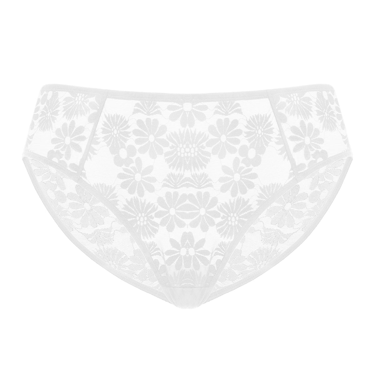 Daisy High-Rise Soft Comfort Lace Brief Underwear - HSIA