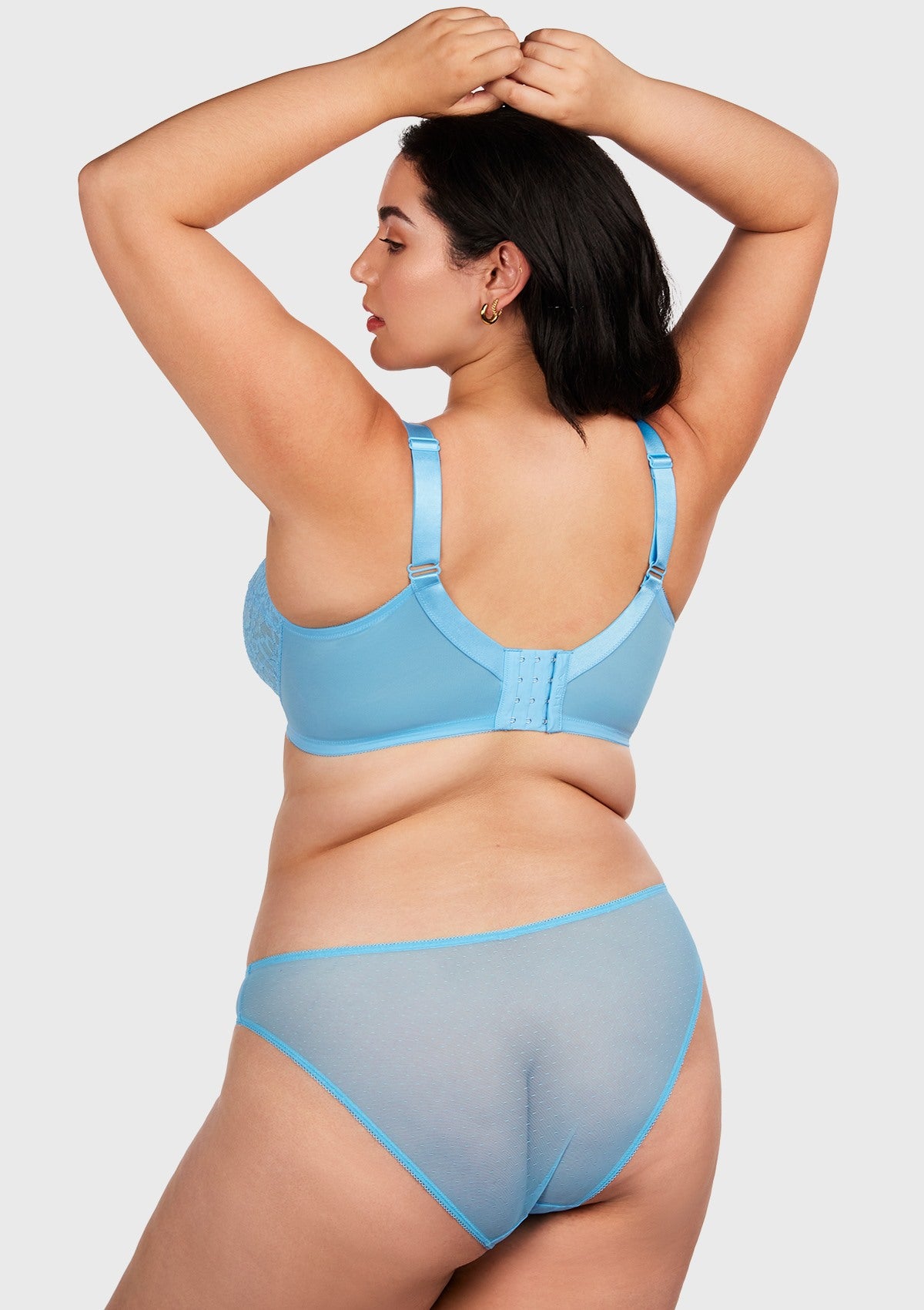 (Cardi B recommends)Enchante Capri Blue Lace Underwire Bra - HSIA