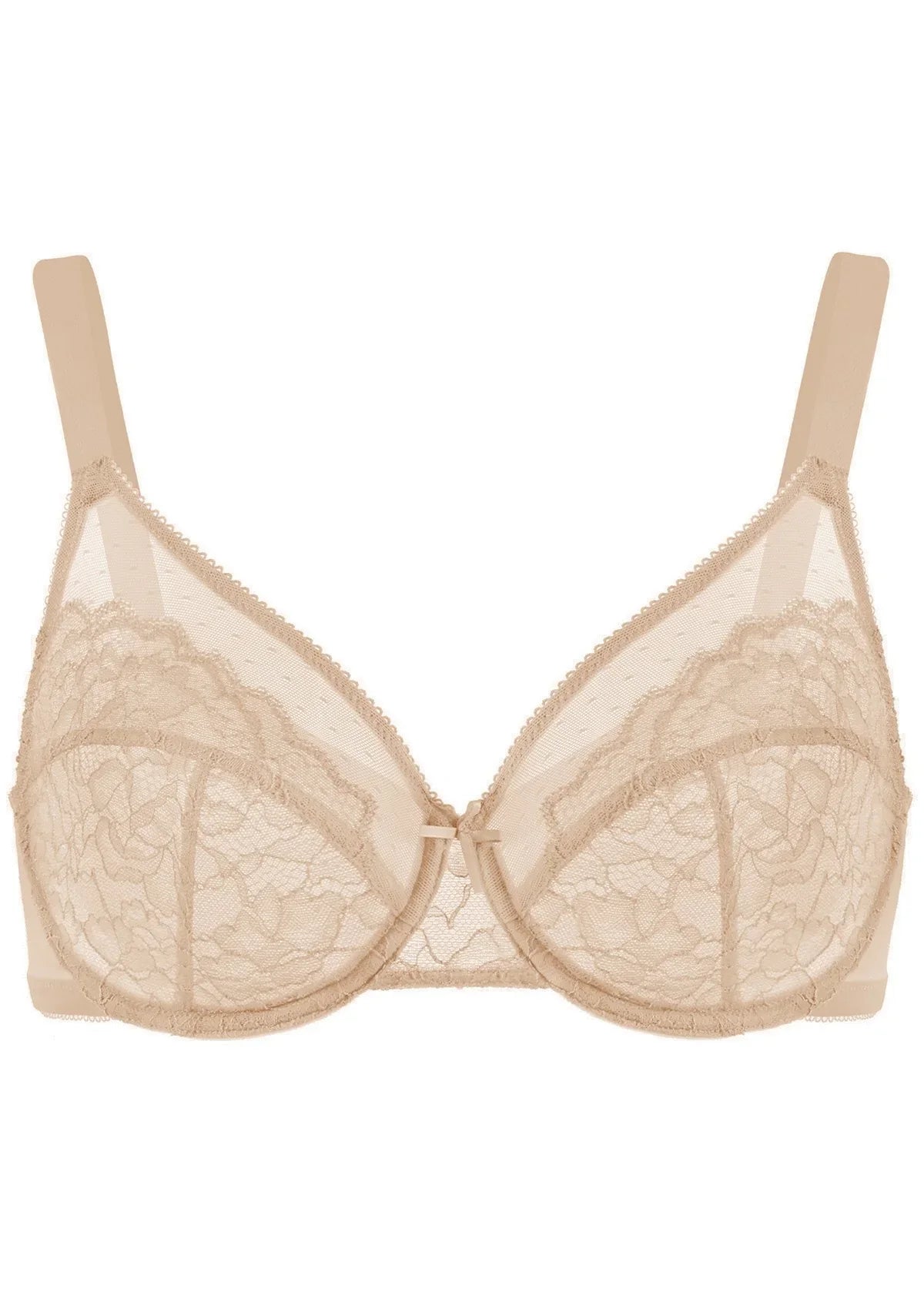 (Cardi B recommends)Enchante Lace Unlined Full Coverage Underwire Bra - HSIA