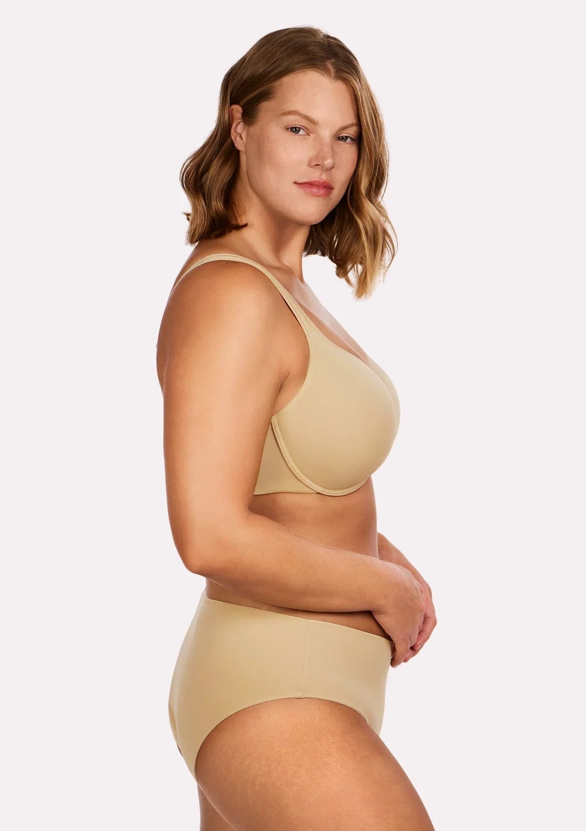 HSIA Ultra Comfort Lightly Padded T-shirt Minimizer Full Coverage Bra - HSIA
