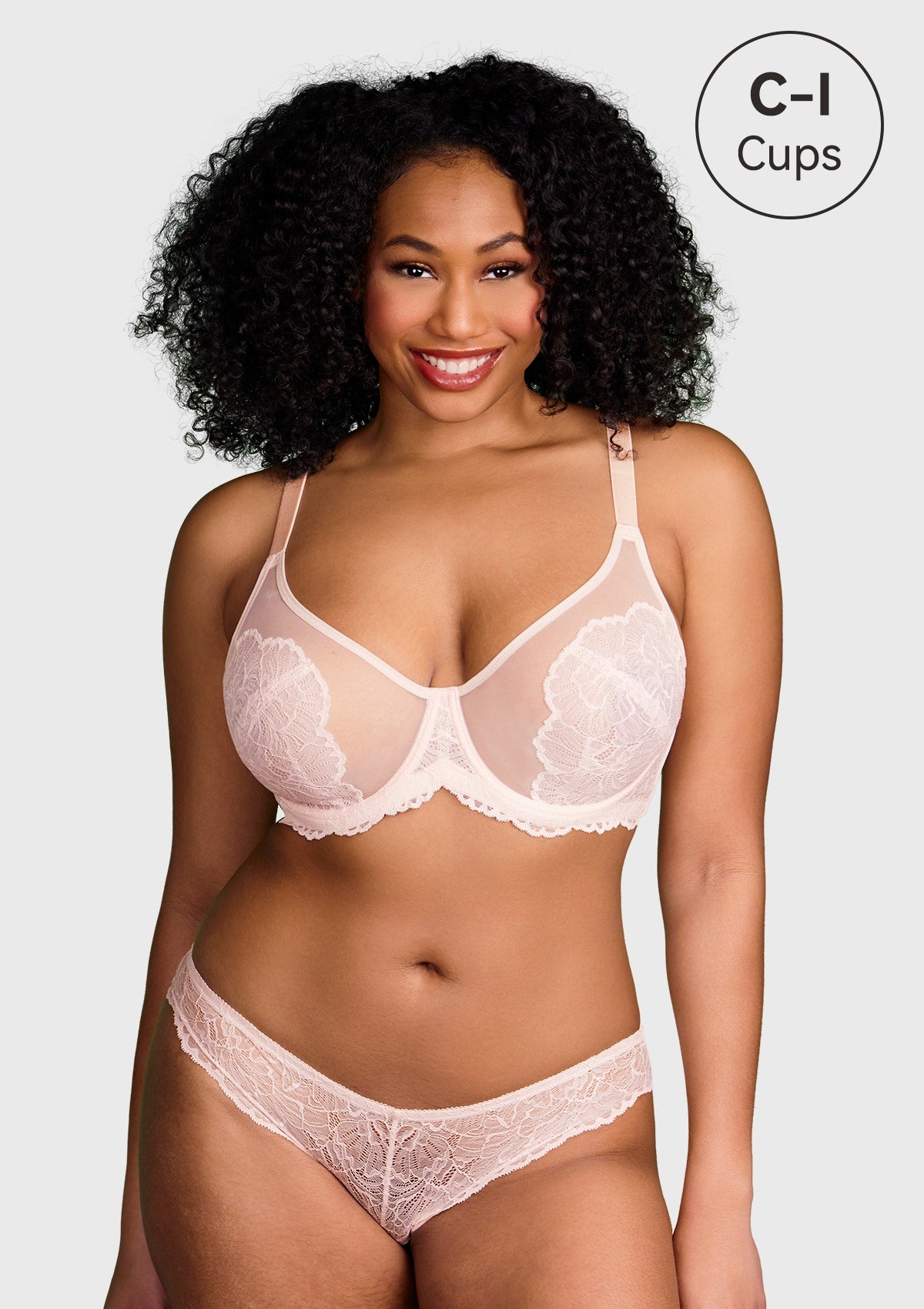 HSIA Blossom Pink Unlined Lace Bra - HSIA