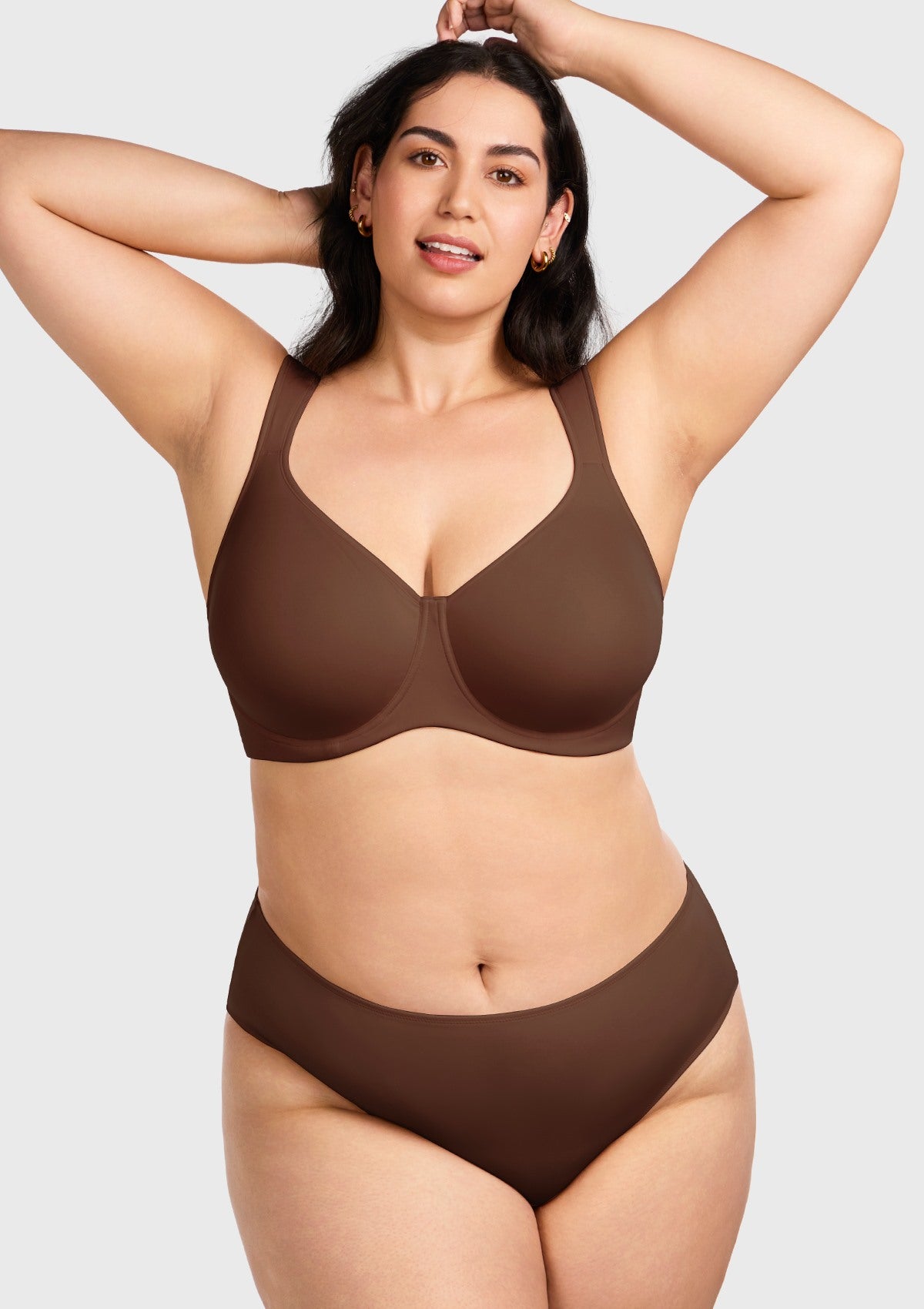 (Cardi B recommends)Joan Ultimate Soft T-shirt Unlined Underwire Minimizer Bra - HSIA