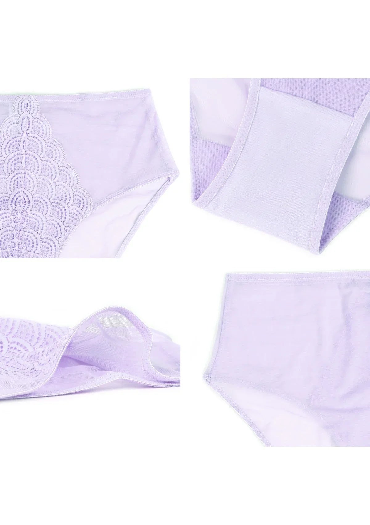 Songful Mermaid High-Rise Lace Brief Underwear - HSIA