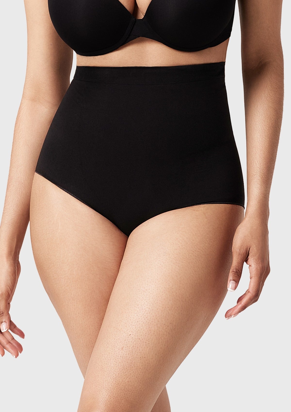 Songful Anti-Slip Tummy Control High-Waist Soft Stretch Breathable Brief Shapewear - HSIA