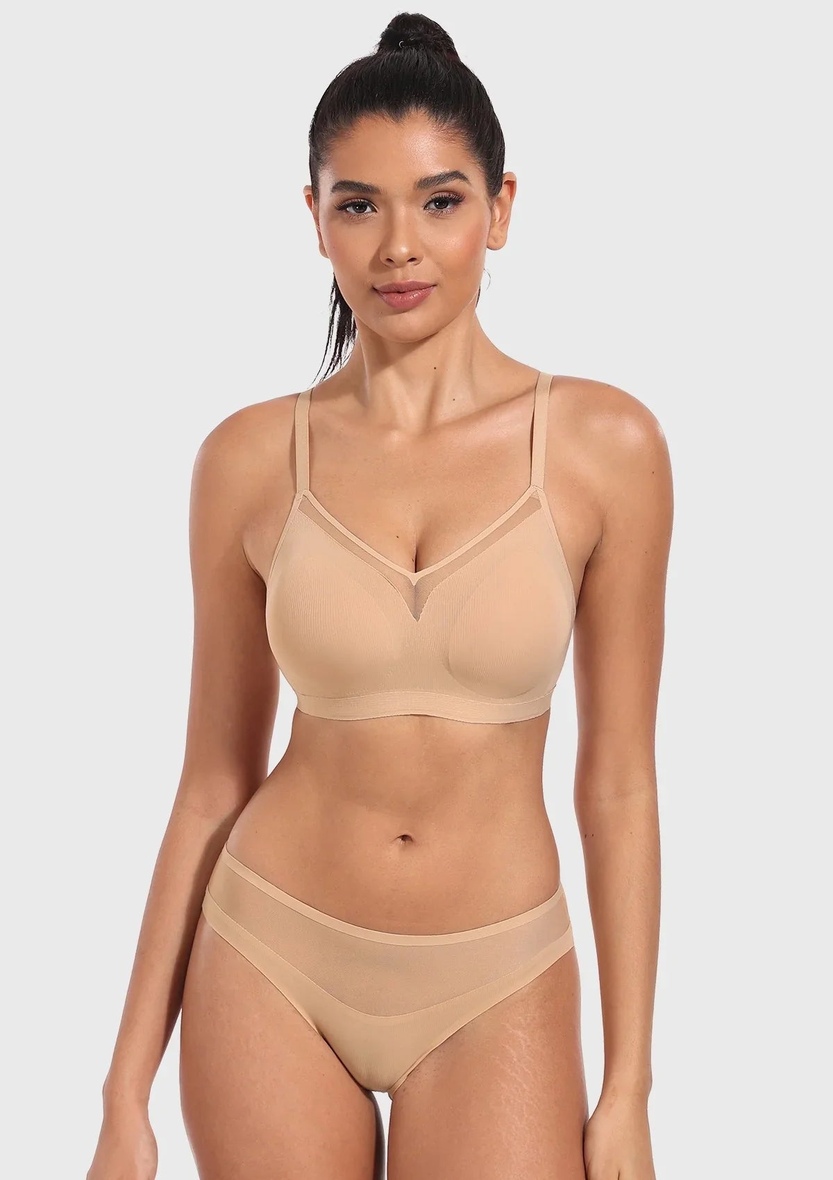 Songful CloudSoft Seamless Wireless Full Coverage Everyday Comfort Cooling T-shirt Bra - HSIA