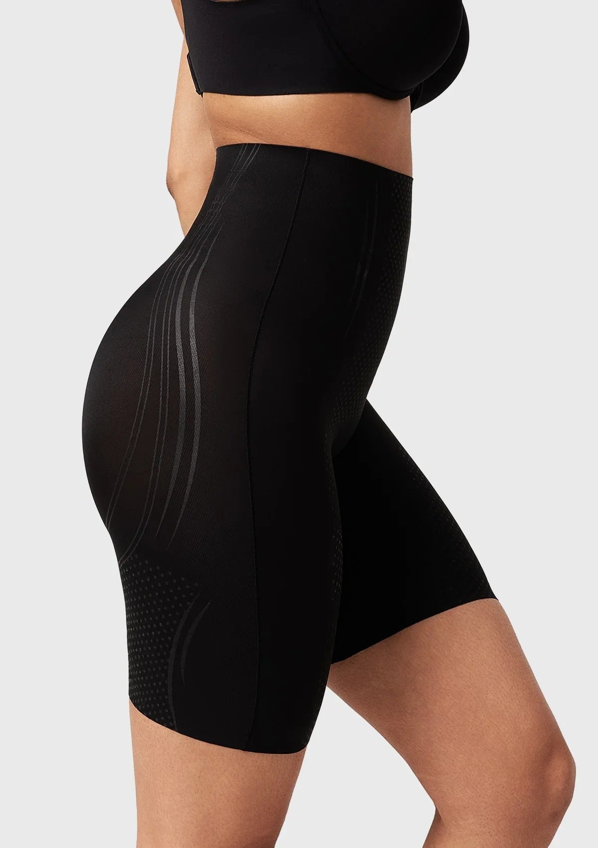 Songful High-Waist Thigh Slimmer Shapewear Tummy Control Body Shaper Short - HSIA