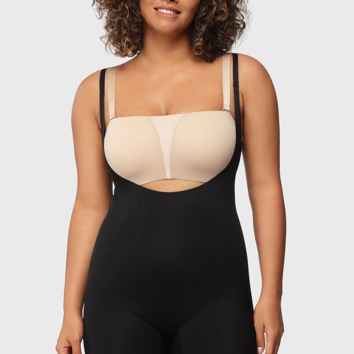 Songful Seamless Mid-Thigh Bodysuit Tummy Control Shapewear Sculpting Body Shaper - HSIA