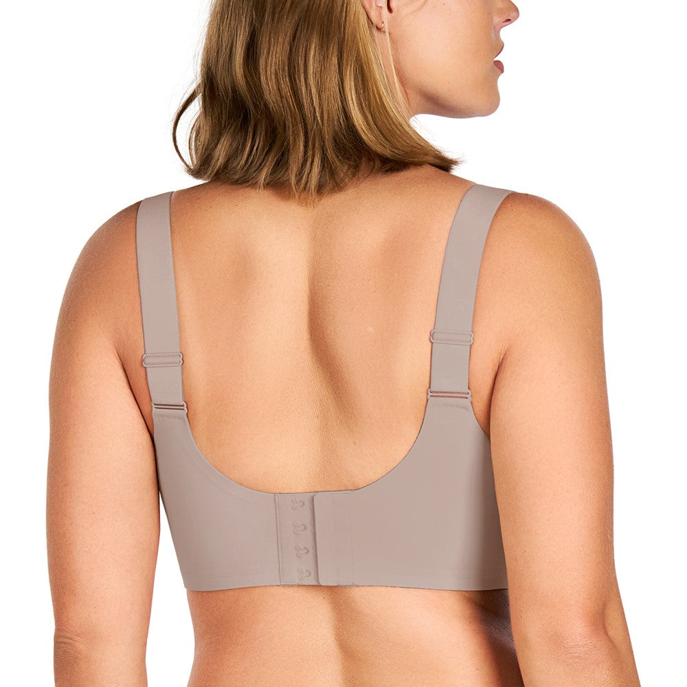 Songful Smooth Fit U-Neck Plus Size Wireless All-Day Comfort Full Coverage T-shirt Bra - HSIA