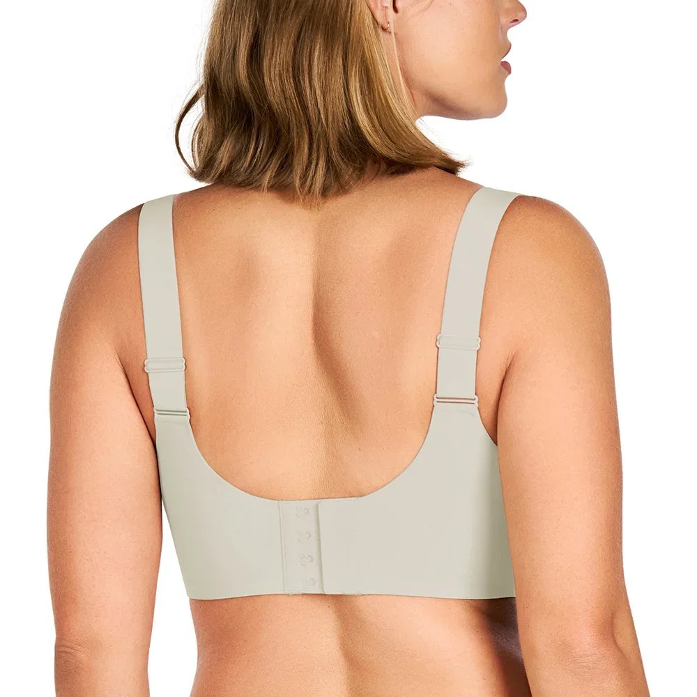 Songful Smooth Fit U-Neck Plus Size Wireless All-Day Comfort Full Coverage T-shirt Bra - HSIA