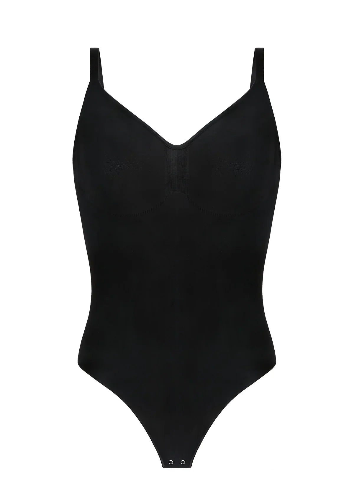 Songful V-Neck Tummy Control WireFree Seamless Bodysuit One Piece Shapewear - HSIA