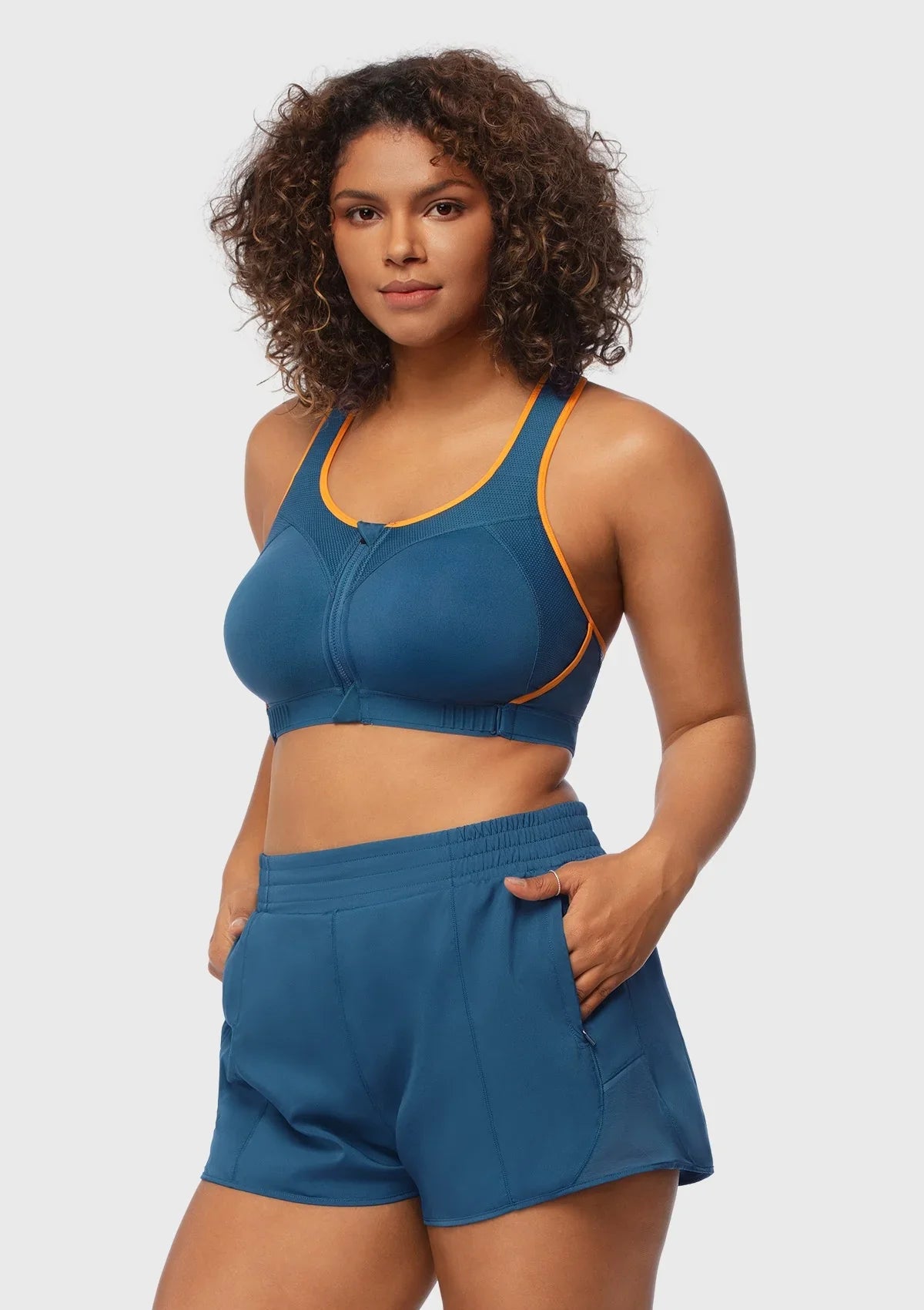 Speed Race High Impact Adjustable Racerback Sports Bra - HSIA