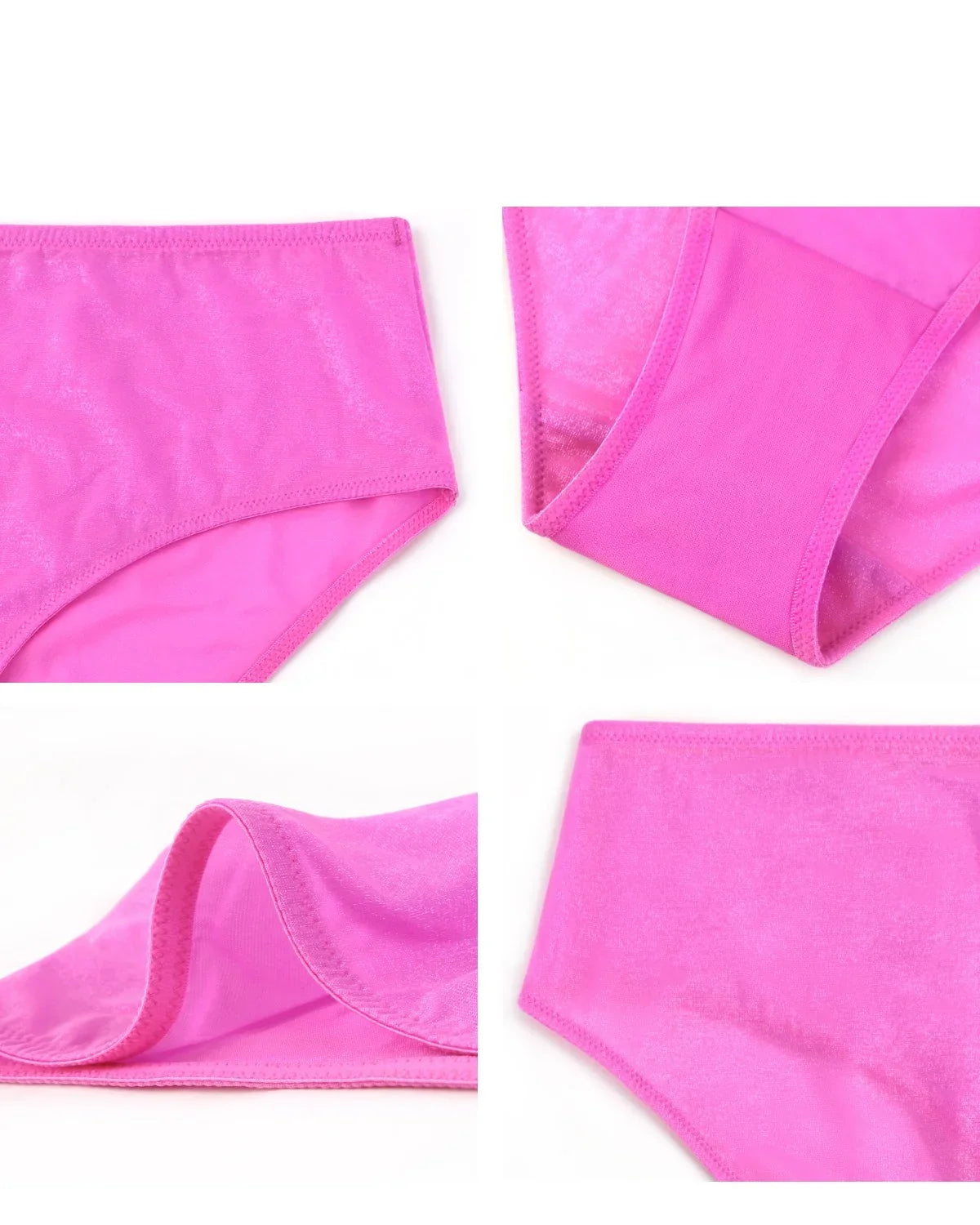 Starry Night Barbie Pink Mesh High-Rise Brief Underwear - HSIA