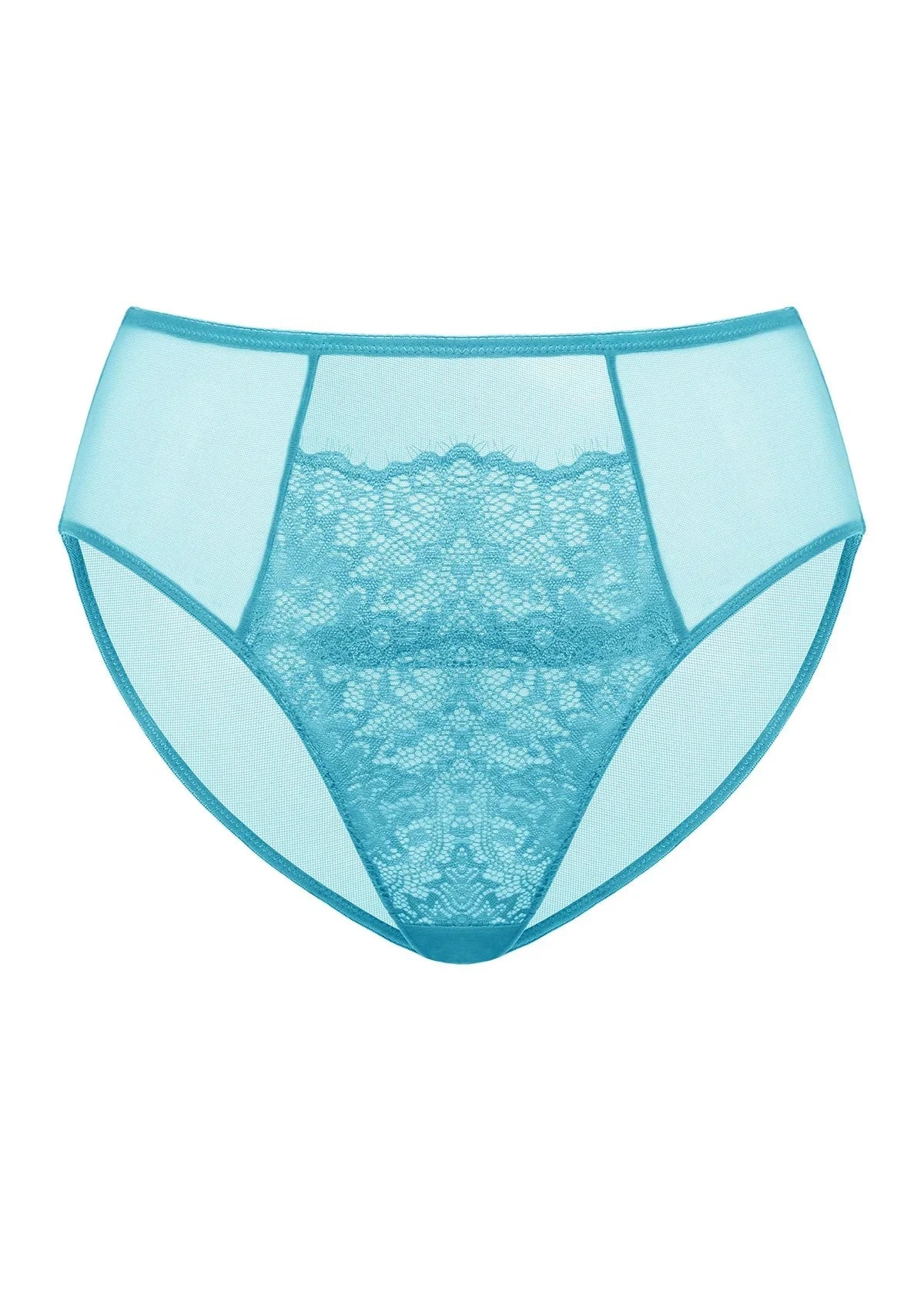 Sunflower High-Rise Horizon Blue Lace Brief Underwear - HSIA