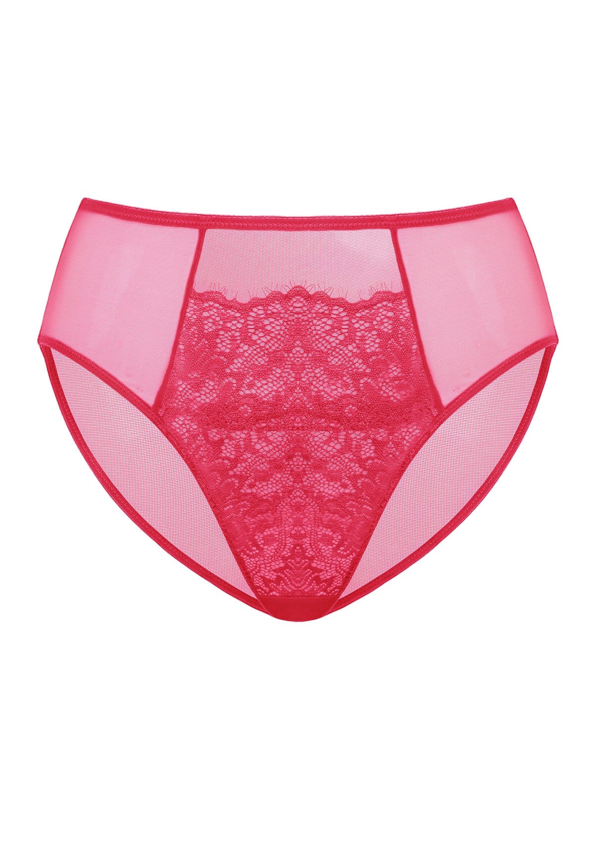 Sunflower High-Rise Raspberry Lace Brief Underwear - HSIA