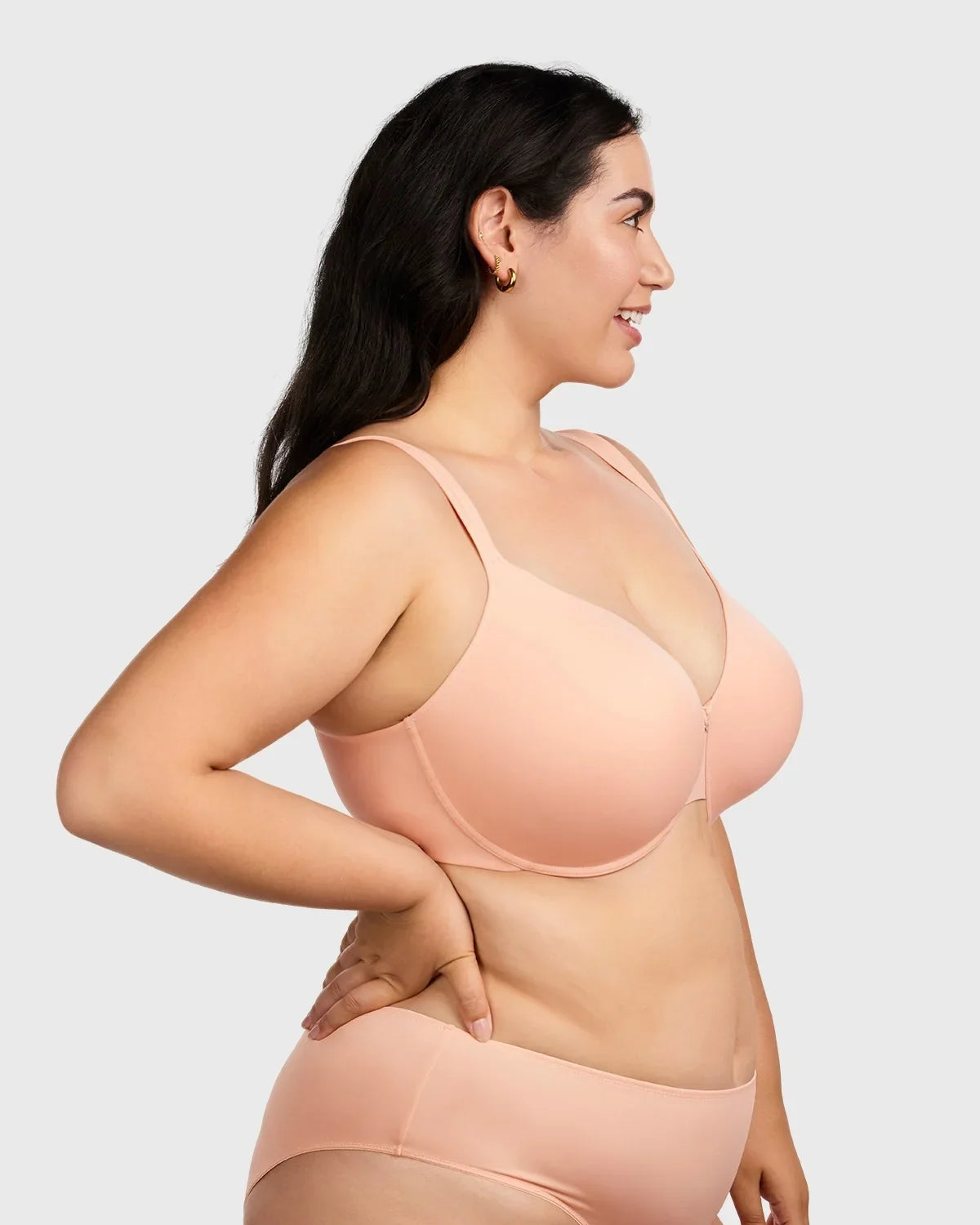 Ultra Comfort Lightly Padded T-shirt Minimizer Full Coverage Underwire Bra - HSIA