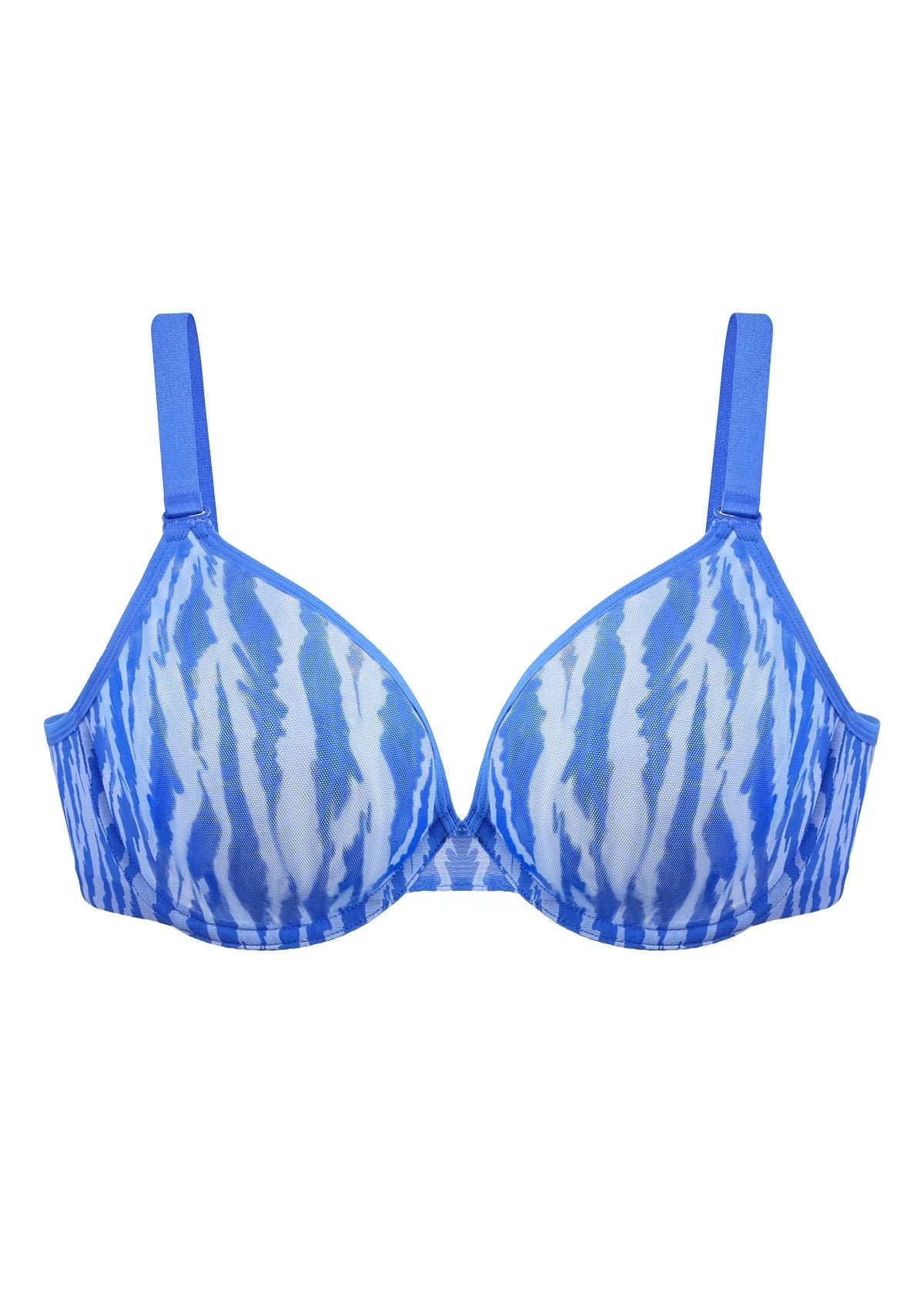 Zebra Wild Unlined Underwire Mesh Bra - HSIA
