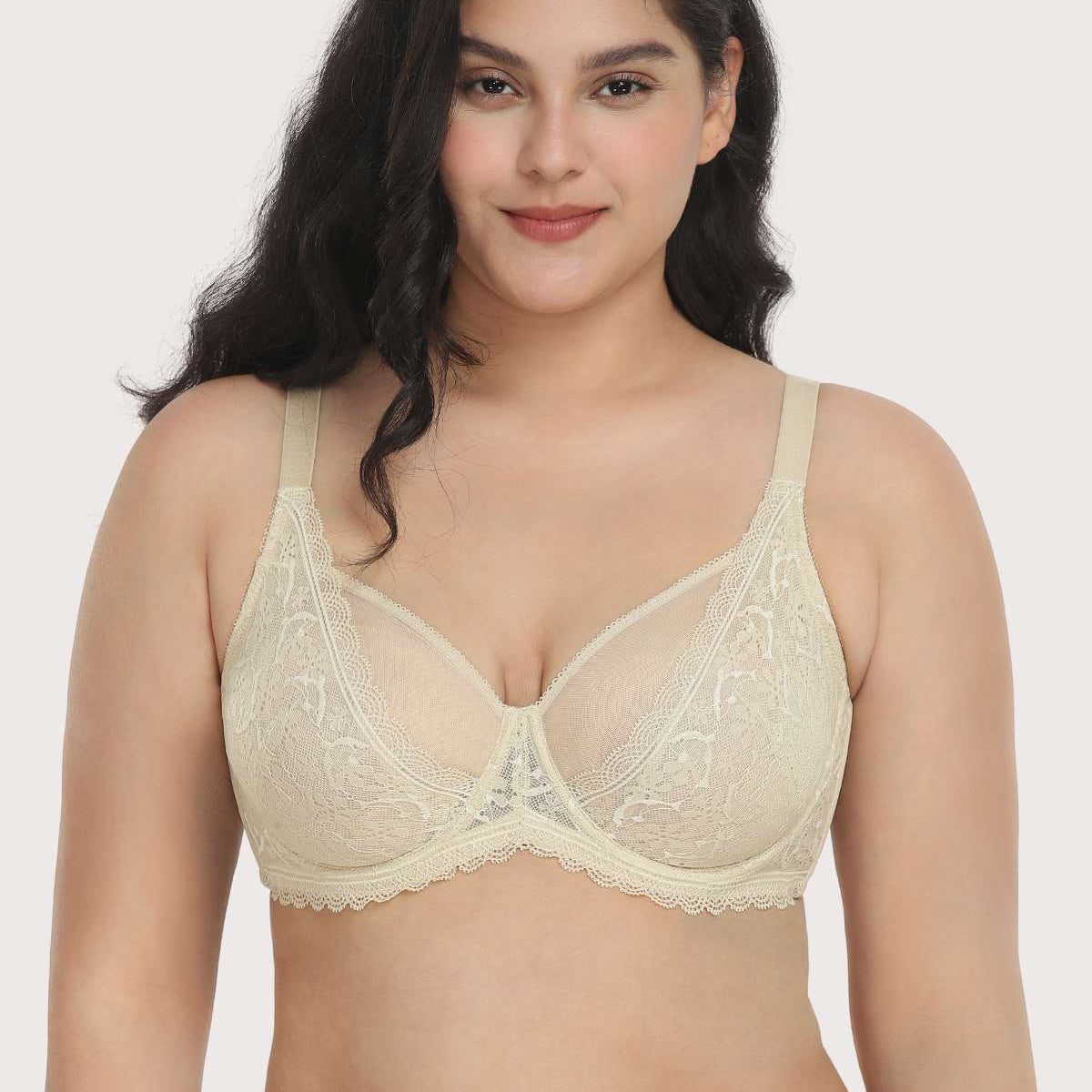 Anemone Lace Dolphin Unlined Bra TK - HSIA