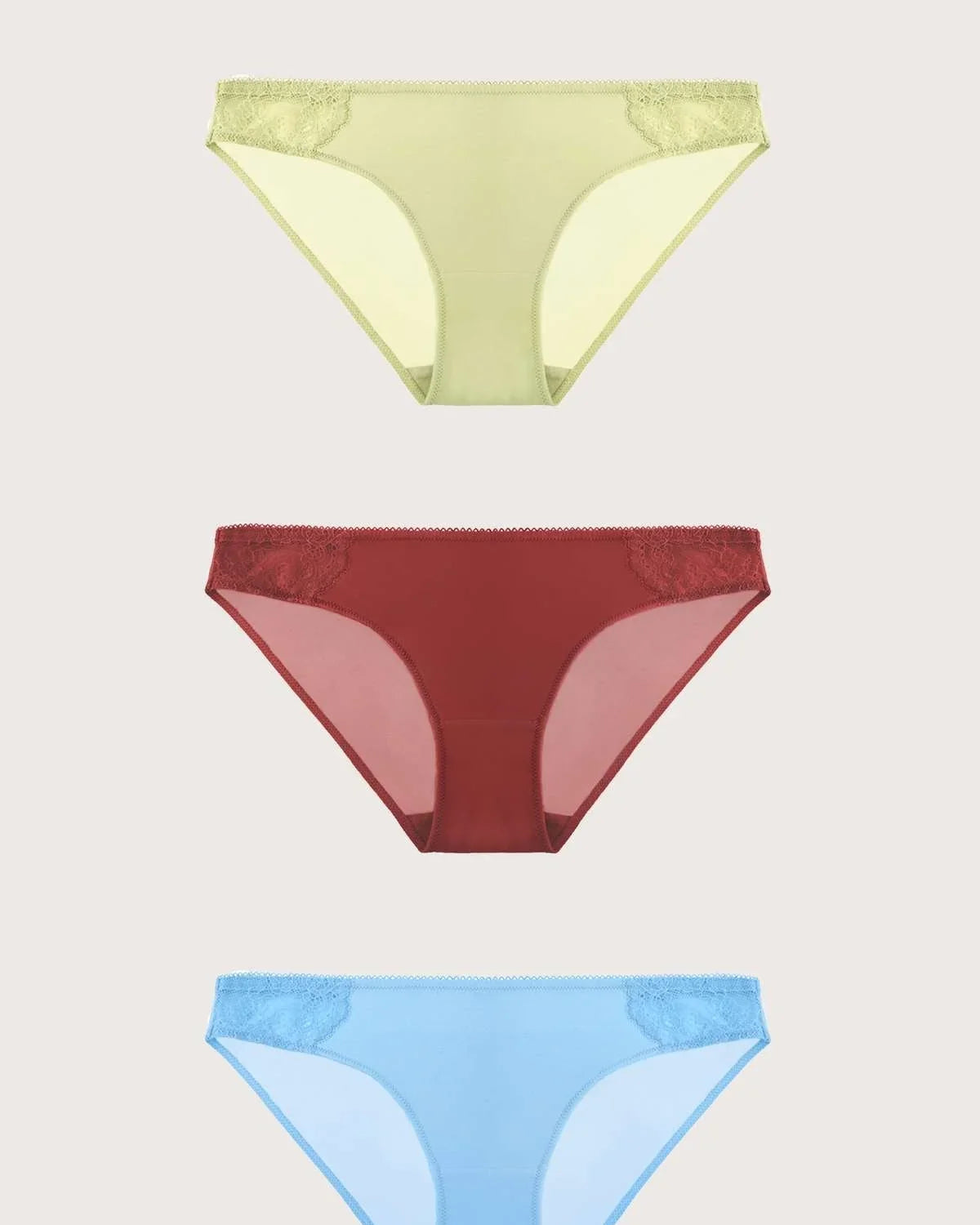 HSIA Soft Stretch Bikini Panties 3 Pack - HSIA