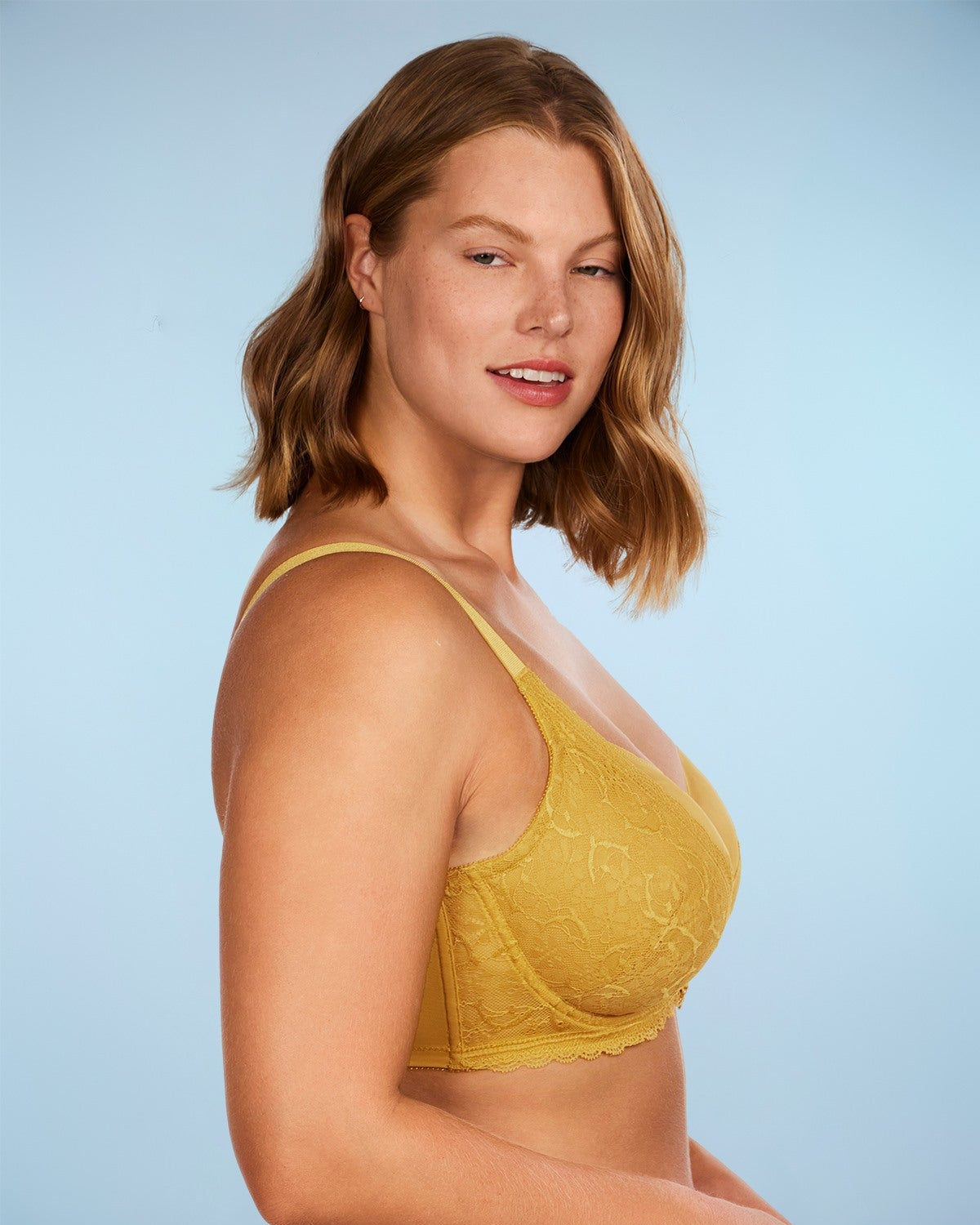 Anemone Lace Dolphin Unlined Bra TK - HSIA