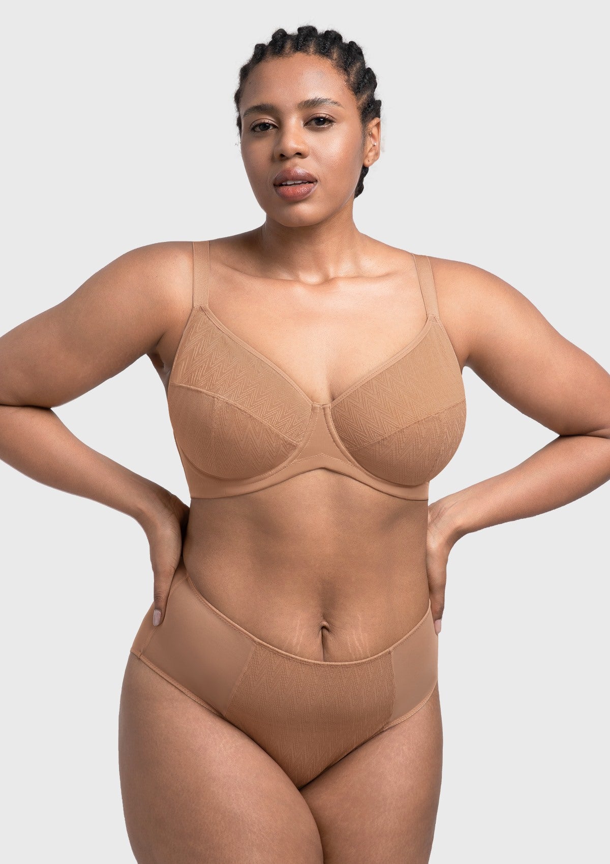 HSIA Willa Wave Plus Size Breathable Mesh Unlined Non-padded Full Coverage Underwire Bra - HSIA