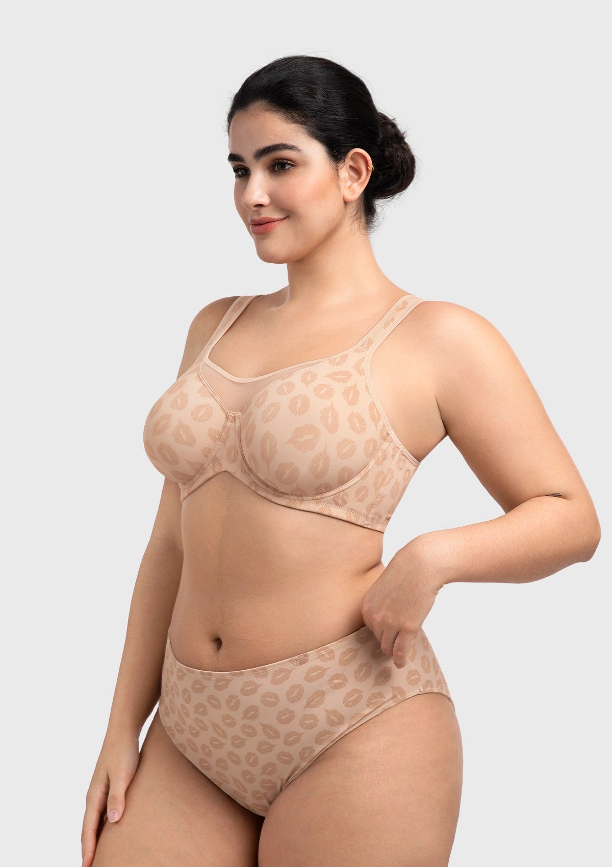 (Cardi B recommends)CoolComfort Smoothing Unlined Underwire Minimizer Bra - HSIA
