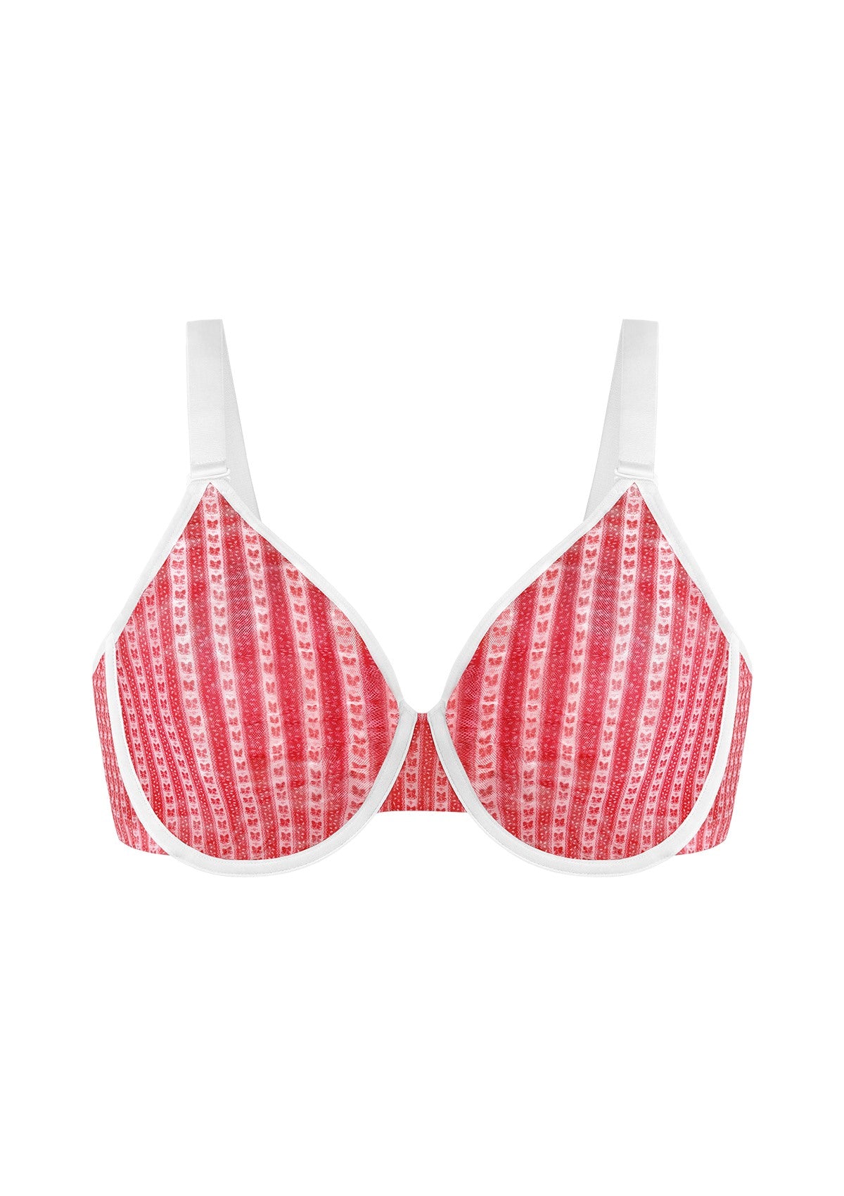 HSIA Christmas Holiday Edit Unlined Plus Size Non-padded Underwire Adjustable Straps Full Coverage Bra - HSIA