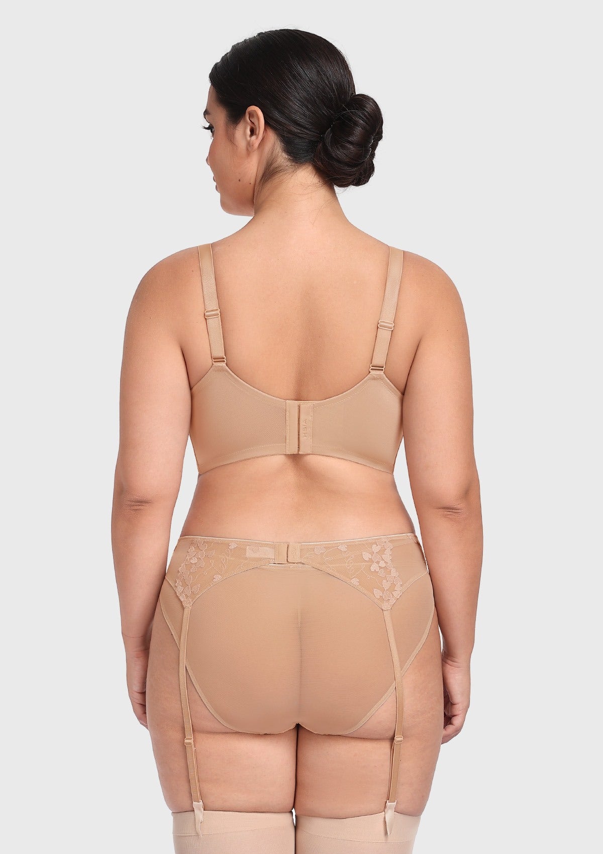 HSIA Renna Holiday Embroidered Pink Mesh Brief Underwear - HSIA
