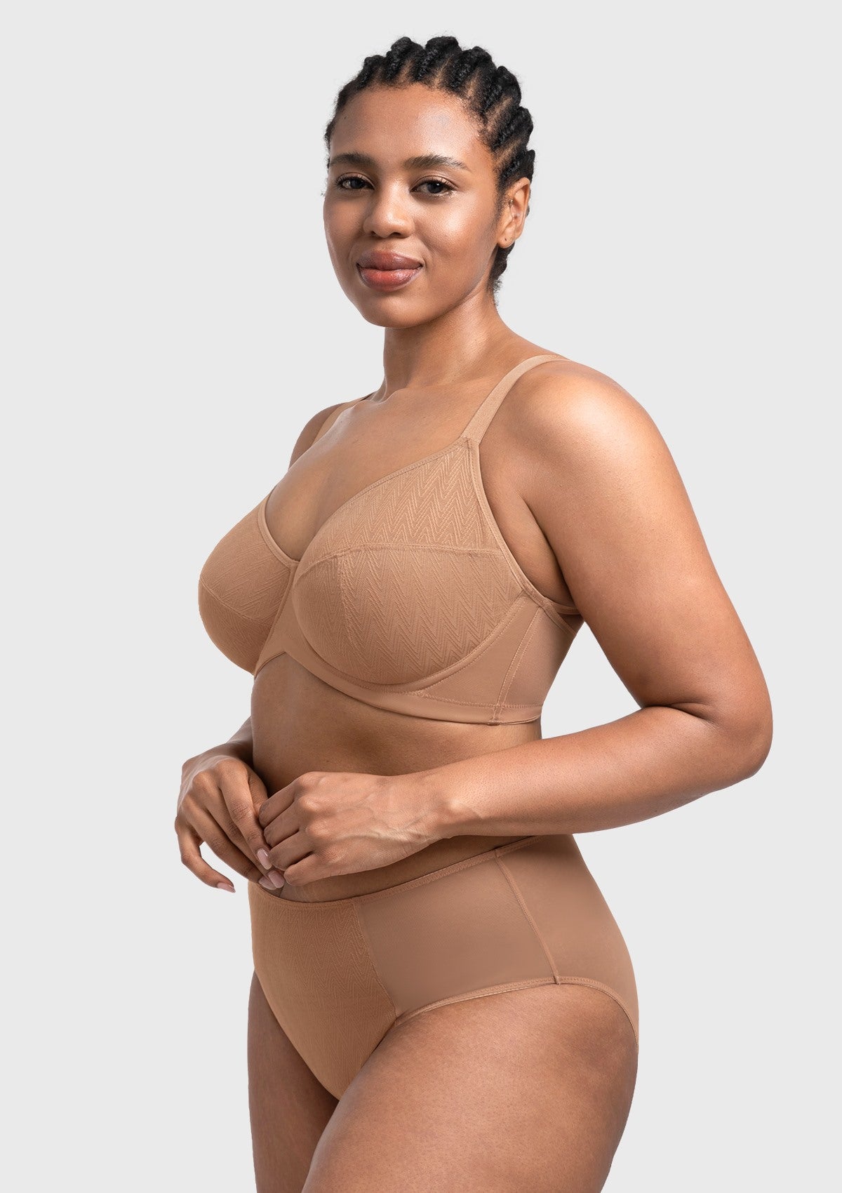 HSIA Willa Wave Plus Size Breathable Mesh Unlined Non-padded Full Coverage Underwire Bra - HSIA