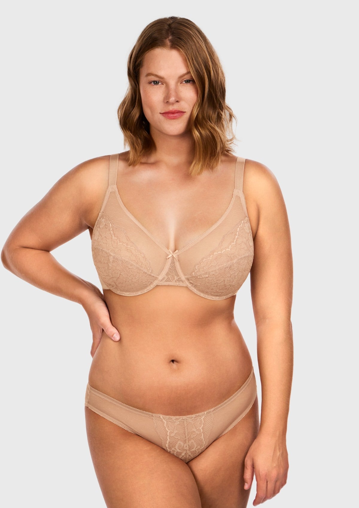 (Cardi B recommends)Enchante White Lace Underwire Bra - HSIA