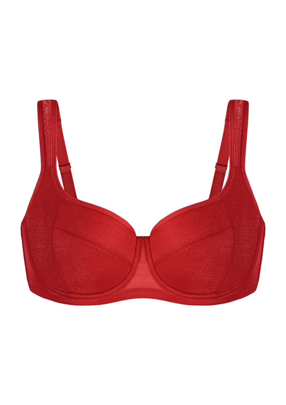 Starry Night Lightly Lined Lightly Padded Plus Size Balconette Bra - HSIA