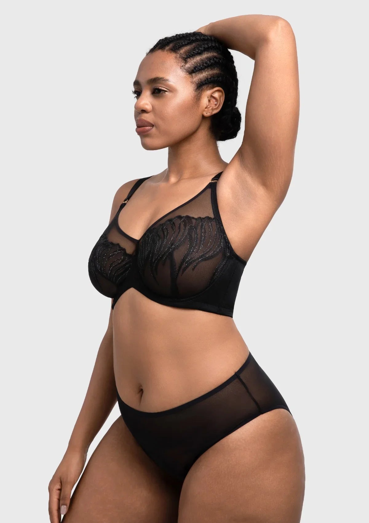 HSIA Luxe Bloom Plus Size Unlined Underwire Bra - HSIA
