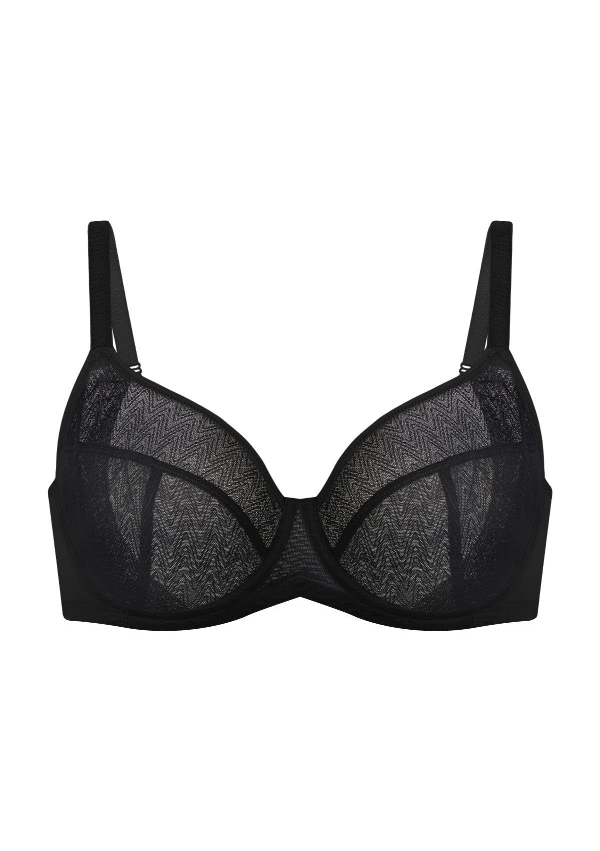 HSIA Willa Wave Plus Size Breathable Mesh Unlined Non-padded Full Coverage Underwire Bra - HSIA