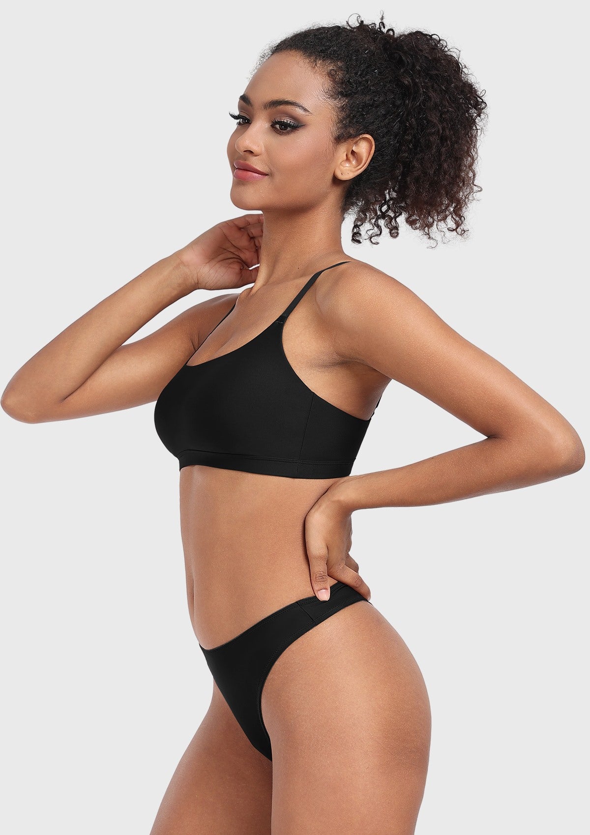 Wireless Seamless Comfort Bralette Cami Unlined Sports Bra Breathable - HSIA