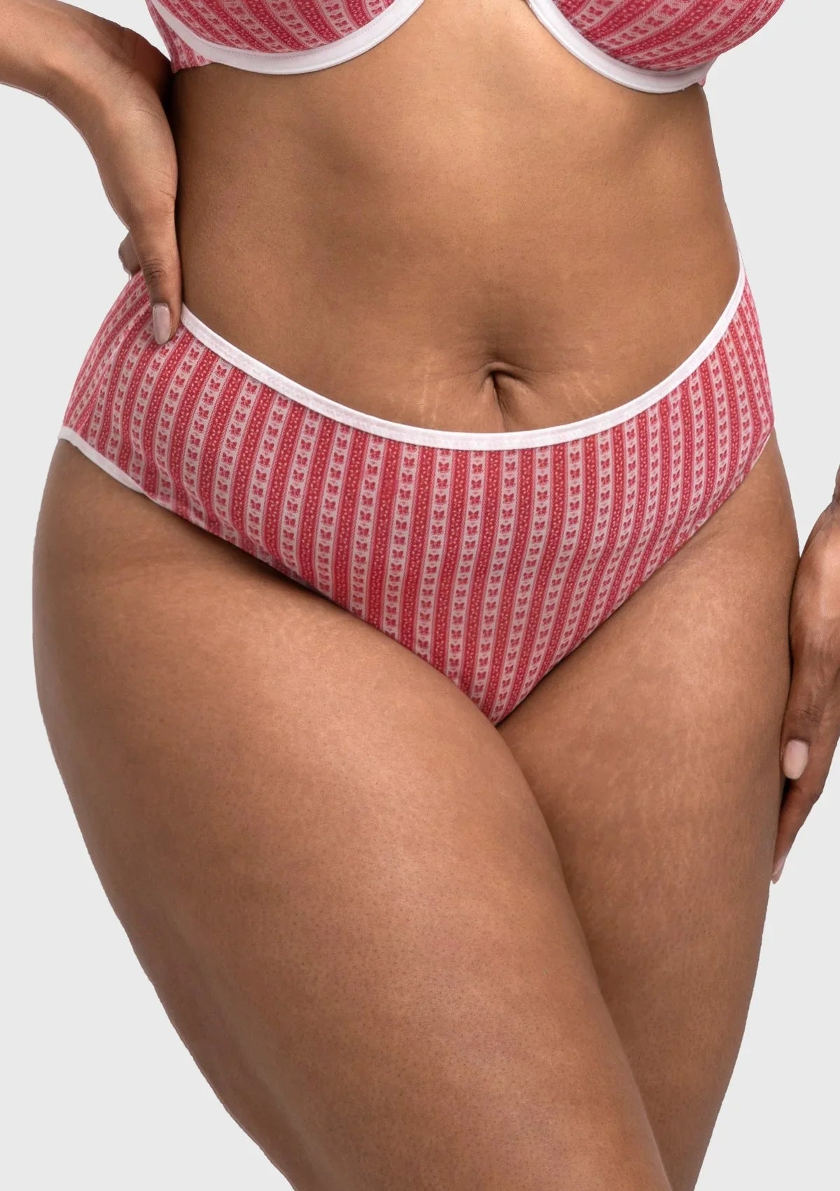 HSIA Christmas Holiday Edit Printed Mesh Panty Breathable Soft Full Coverage Comfort Fit - HSIA