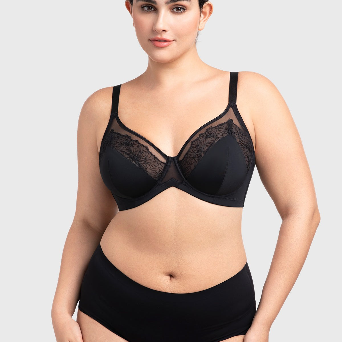 HSIA BloomStitch Floral Embroidery Underwire Bra 3/4 Cup Elegant Support Fit