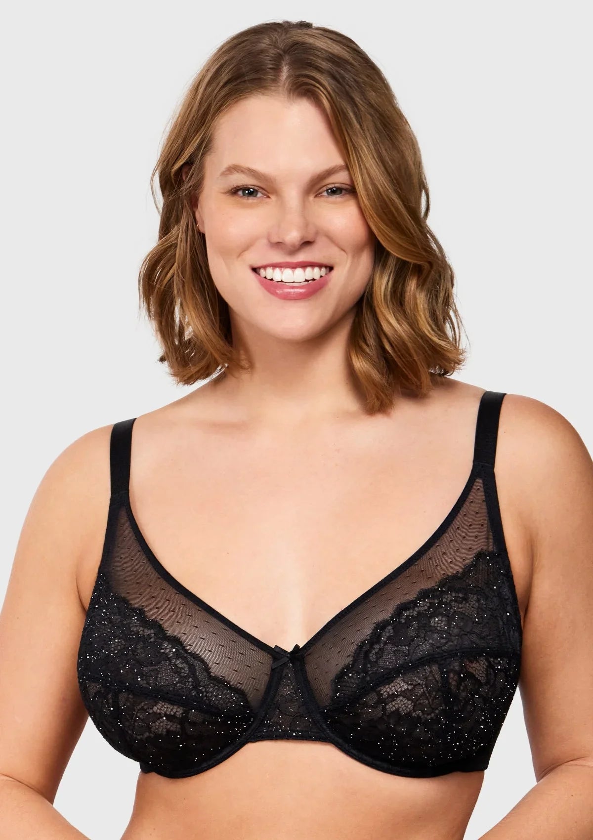 HSIA Enchante Unlined Floral Lace Underwire Plus Size Non-padded Full Coverage Bra - HSIA
