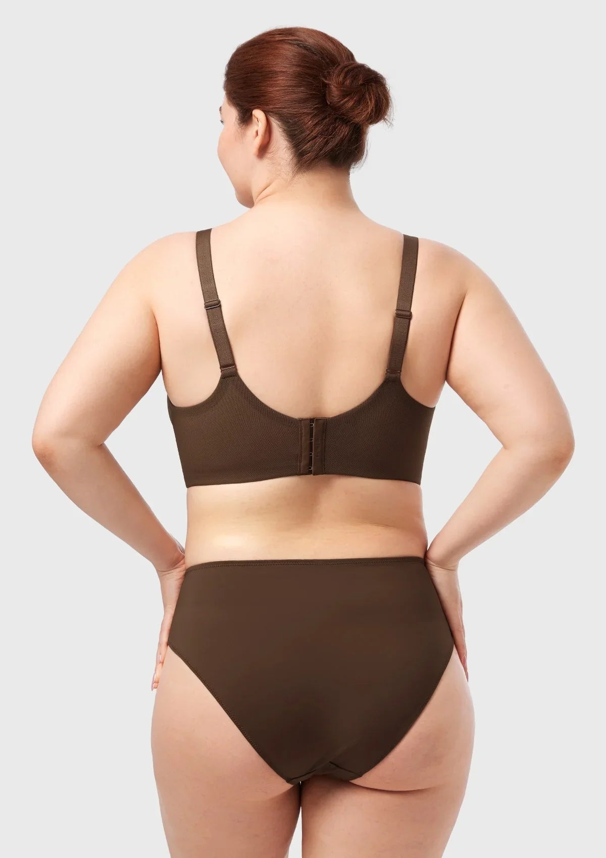 AirMesh Dark Beige Full Coverage Smooth Mesh Lightly Padded Lined Underwire T-Shirt Bra - HSIA