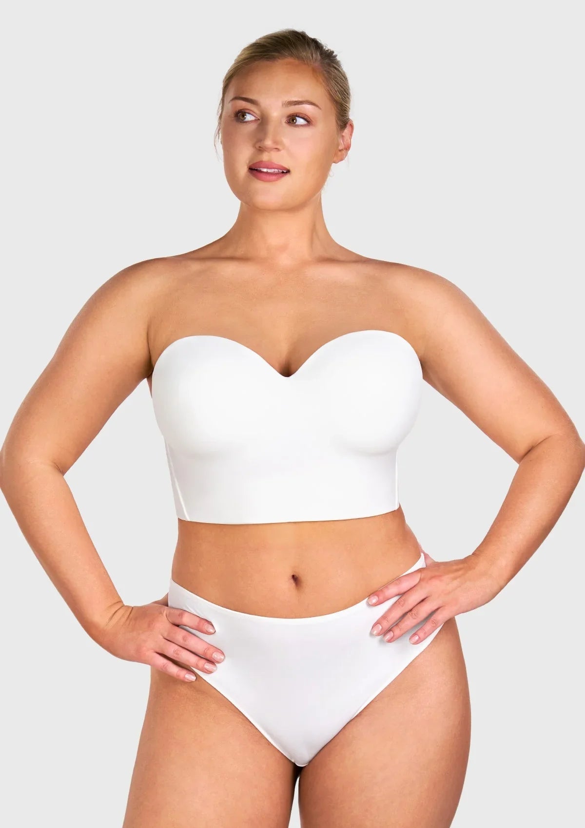 HSIA Longline Strapless Underwire Full Coverage Corset Bra - HSIA