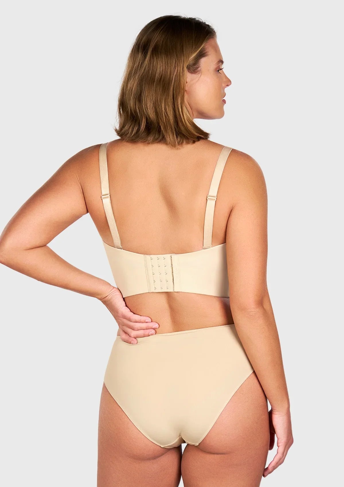 HSIA Longline Strapless Underwire Full Coverage Corset Bra - HSIA