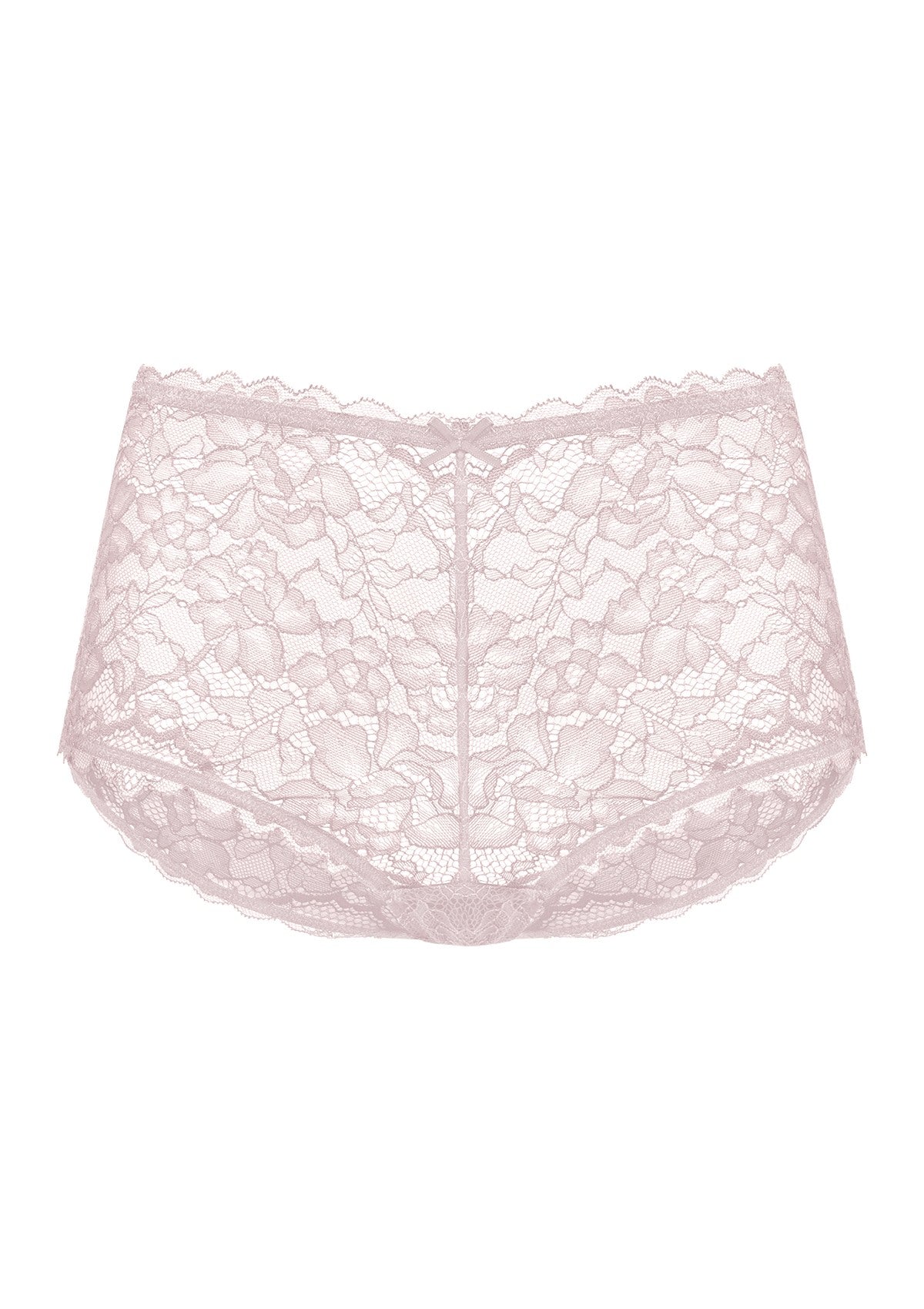3D product image of the HSIA dark pink lace boyshort underwear, perfectly combining full back coverage with everyday comfort.