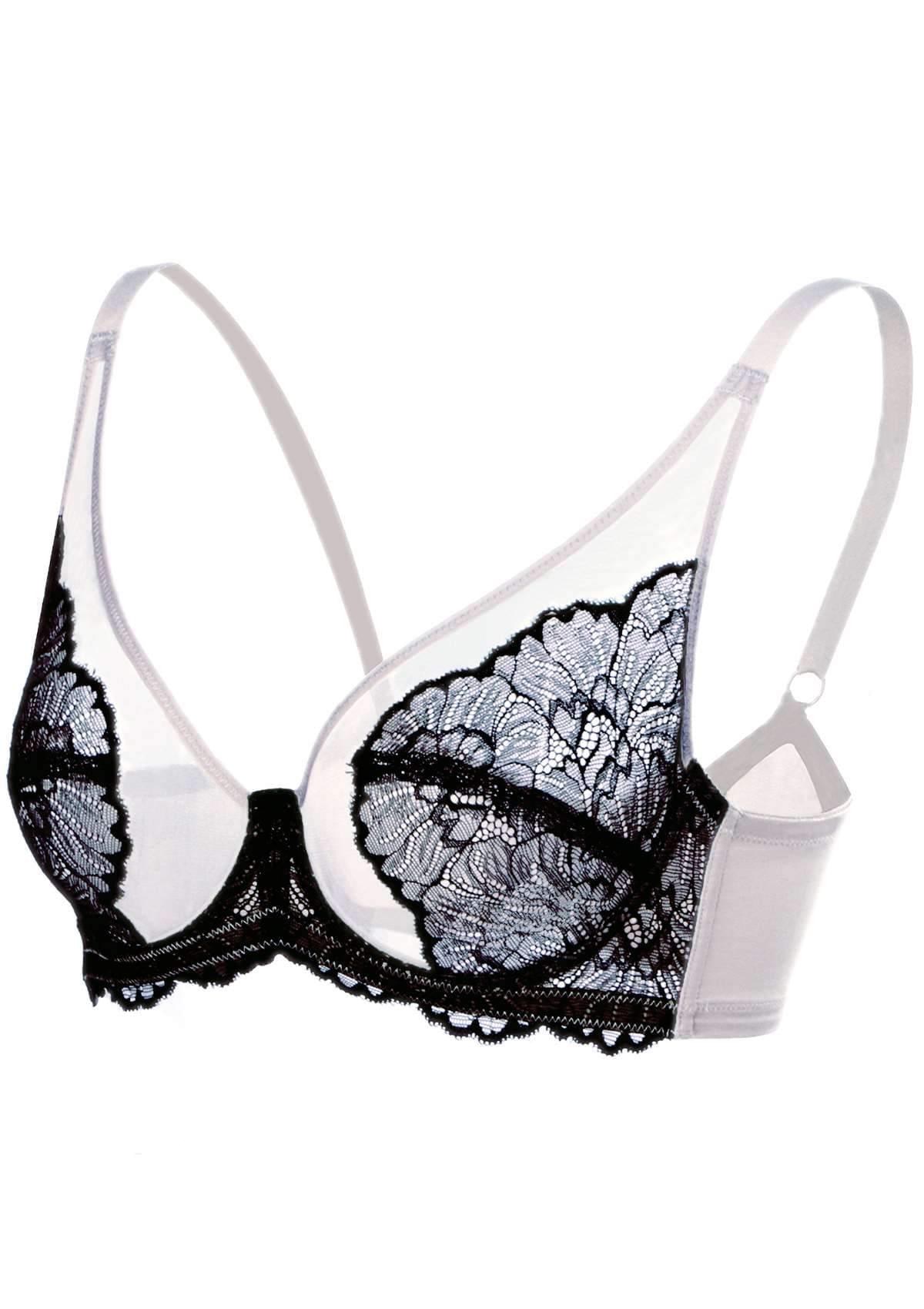 HSIA Blossom Pink Unlined Lace Bra - HSIA